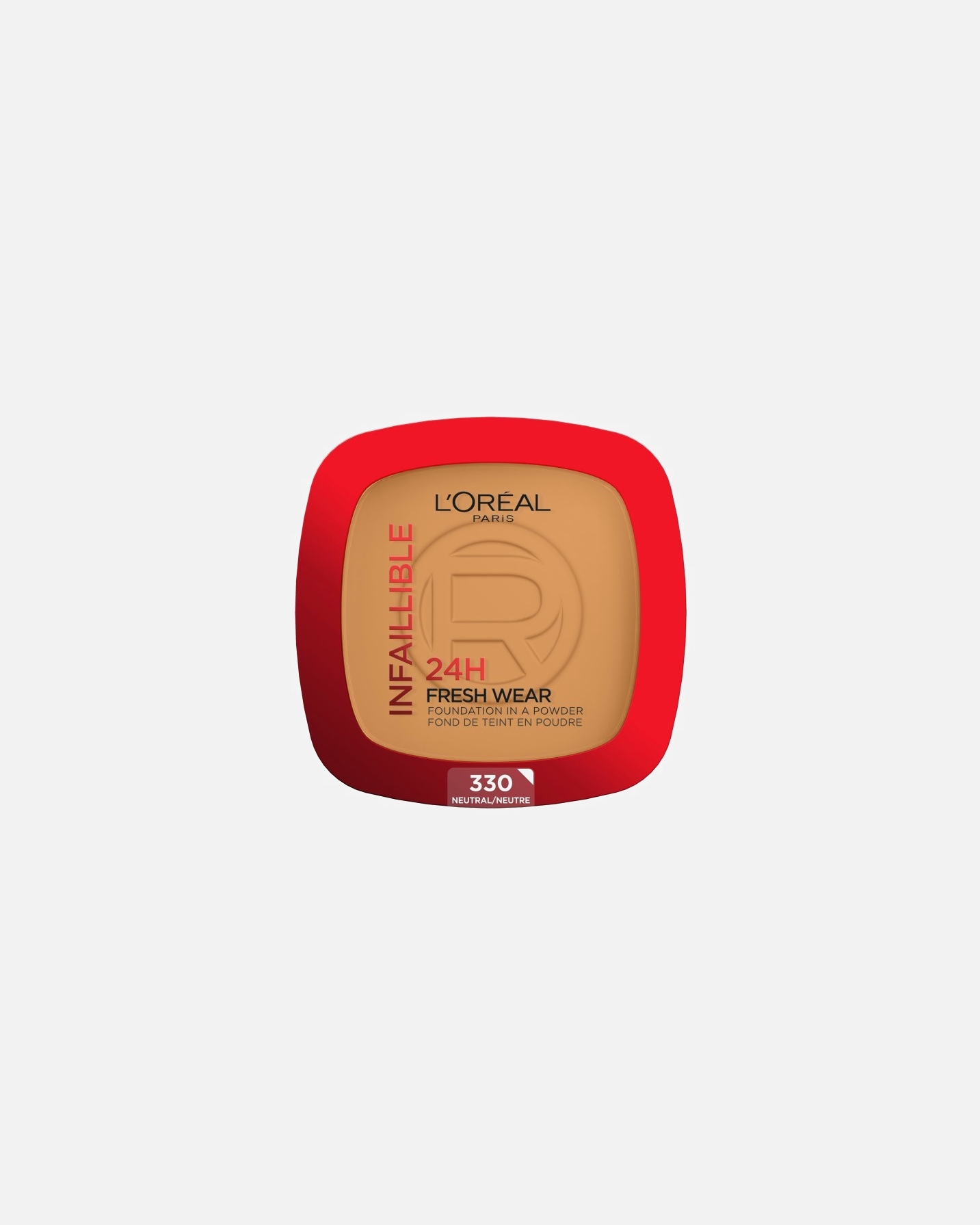 Foundation für Unisex L’Oréal Paris Infaillible 24H Fresh Wear Make-Up-Puder Nr. 330 - Hazelnut