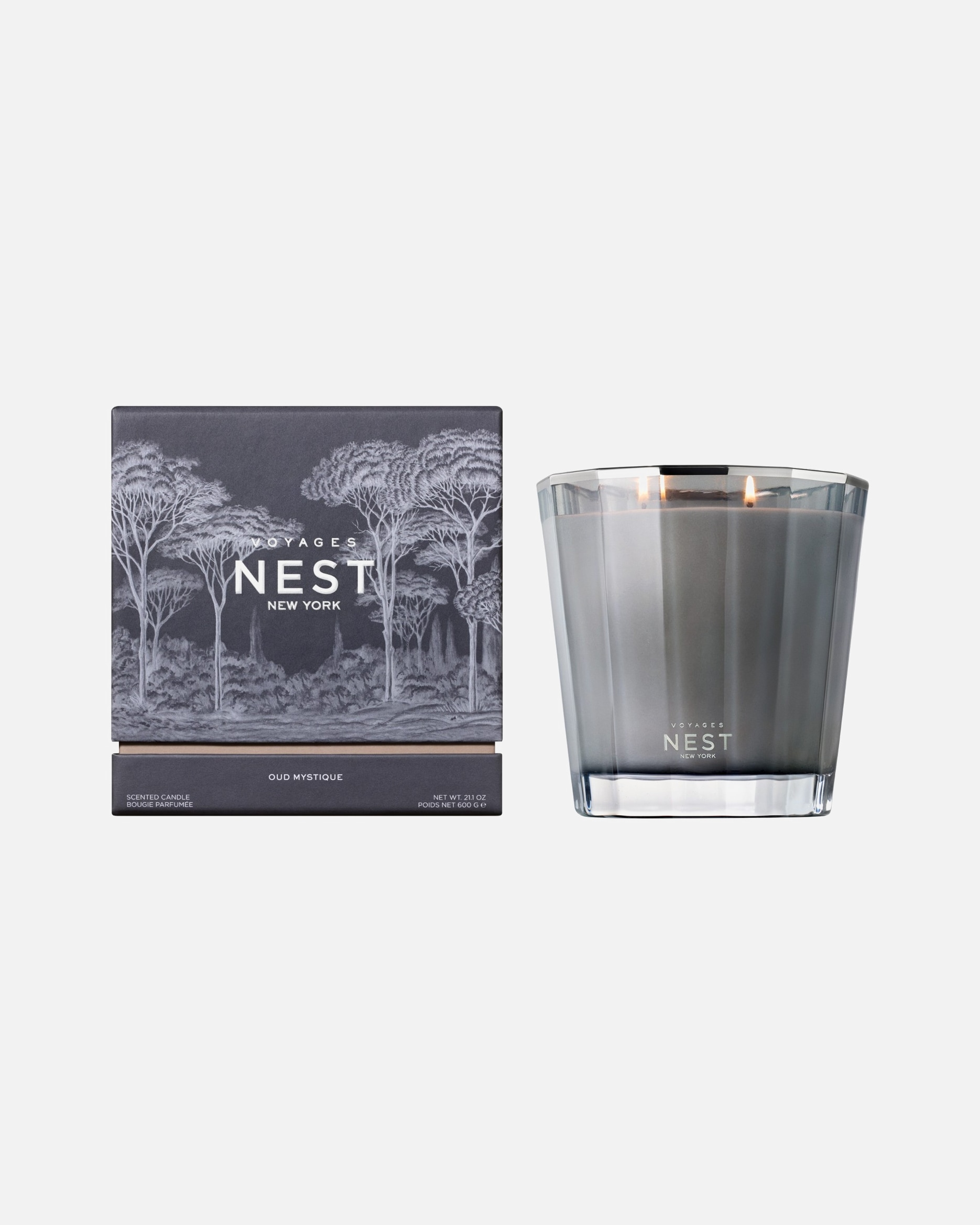 Kerze für Unisex NEST NEW YORK Default Brand Line Voyages Oud Mystique 2-Wick 600 g