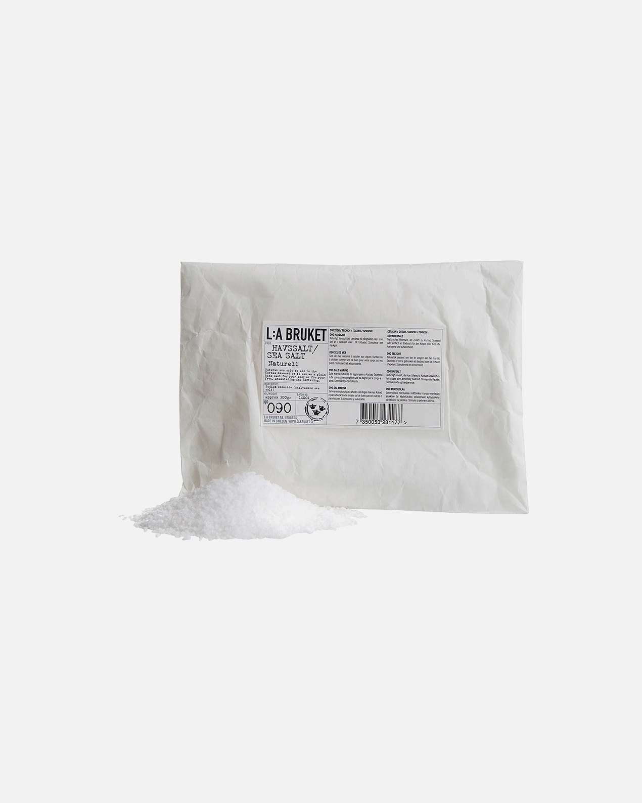 Badezusatz für Männlich L:A BRUKET No. 090 Sea Salt - Natural 300g 300 Gramm