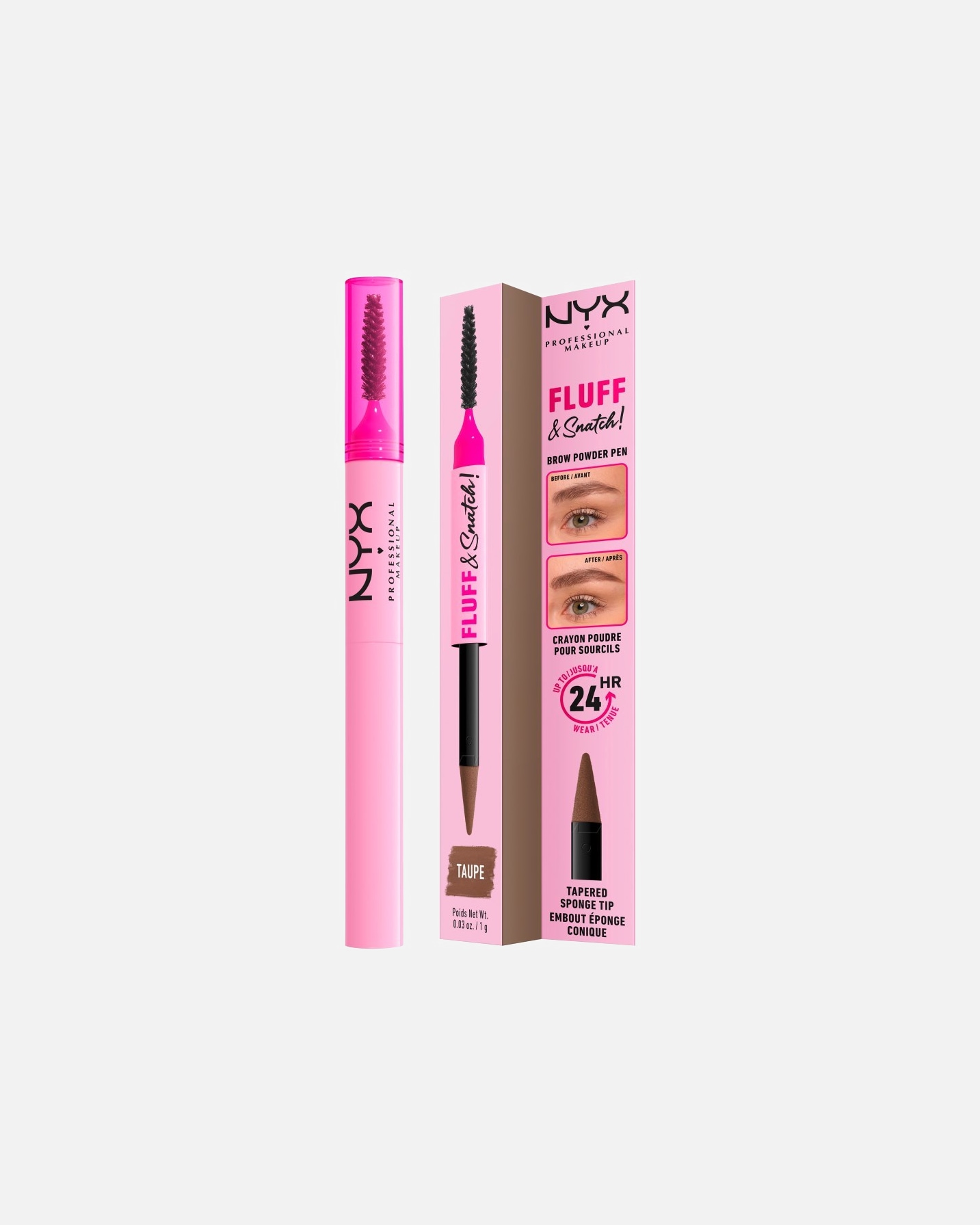 Augenbrauenstift für Unisex NYX Professional Makeup Fluff & Snatch! Puder TAUPE