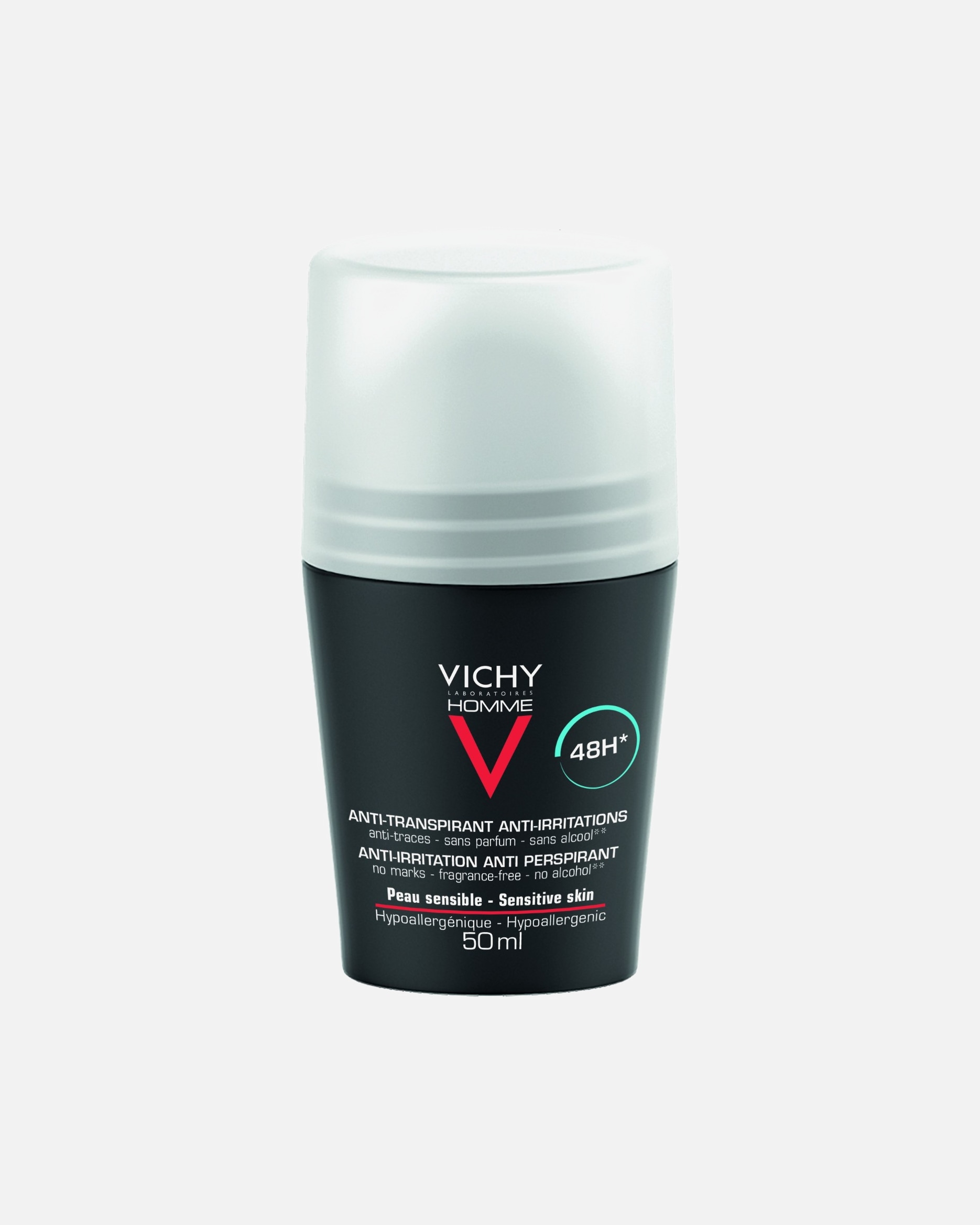 Deodorant für Männlich Vichy Homme Roll-On Anti-Transpirant 48h 50 ml