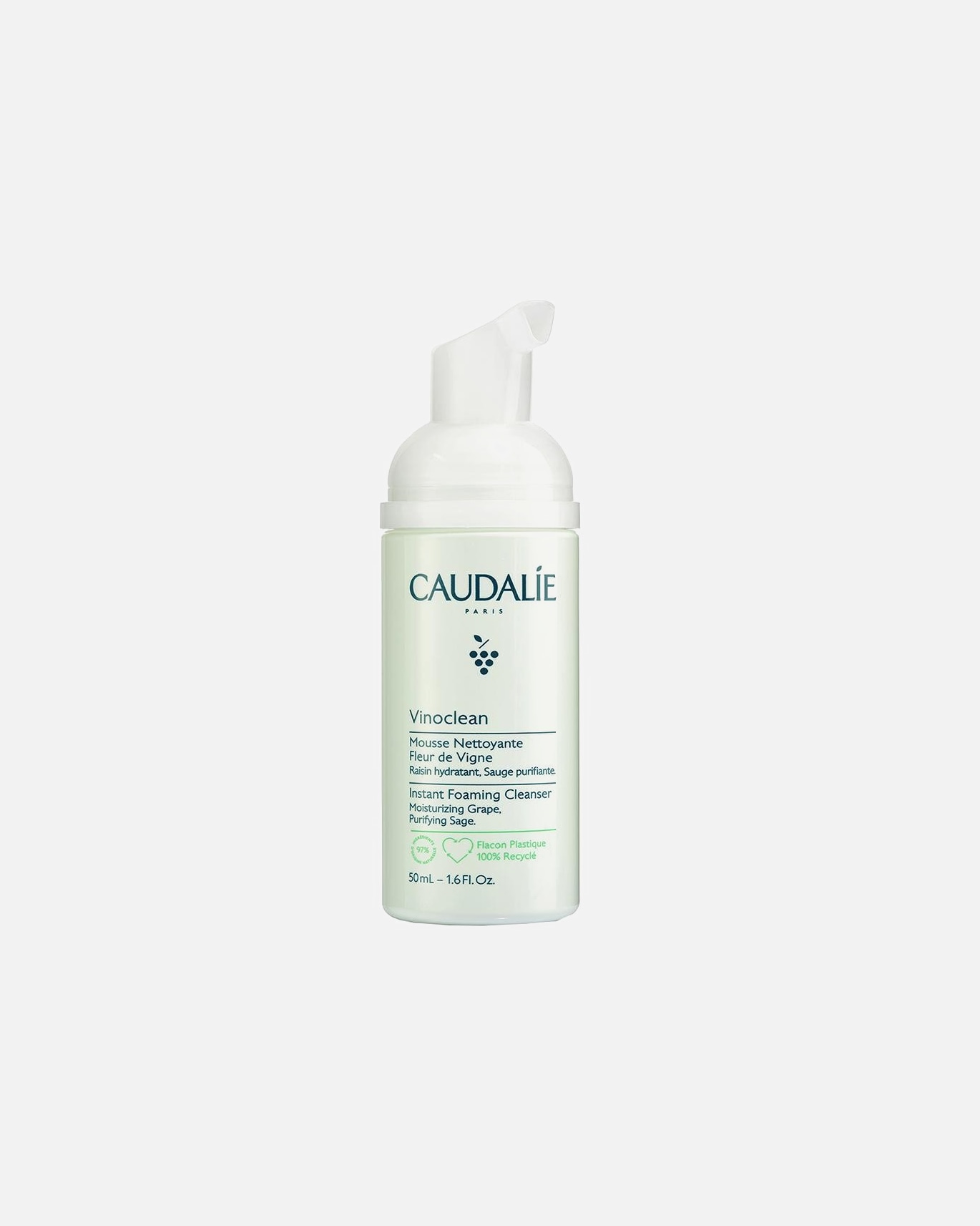 Gesichtsreinigungsschaum für Unisex Caudalie Vinoclean Instant Foaming Cleanser 50 ml