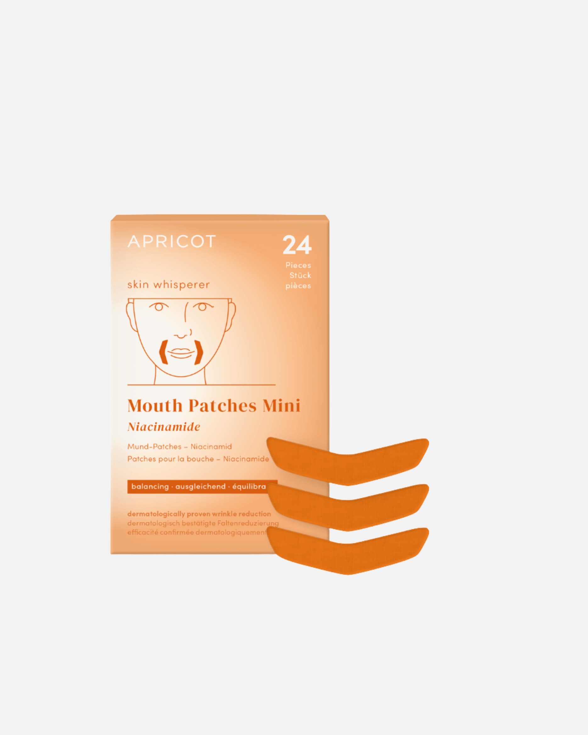 Anti-Aging Maske für Unisex Apricot Mund Patches mit Niacinamide - Mini 1 Stück