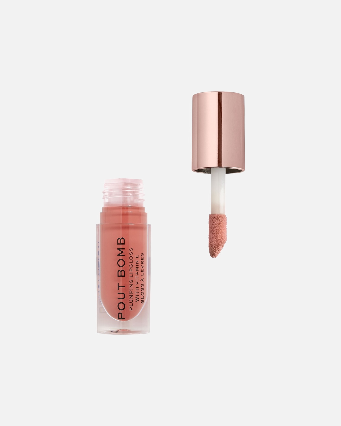 Lipgloss für Unisex REVOLUTION Revolution Pout Bomb Plumping Gloss Peachy Coral KISS