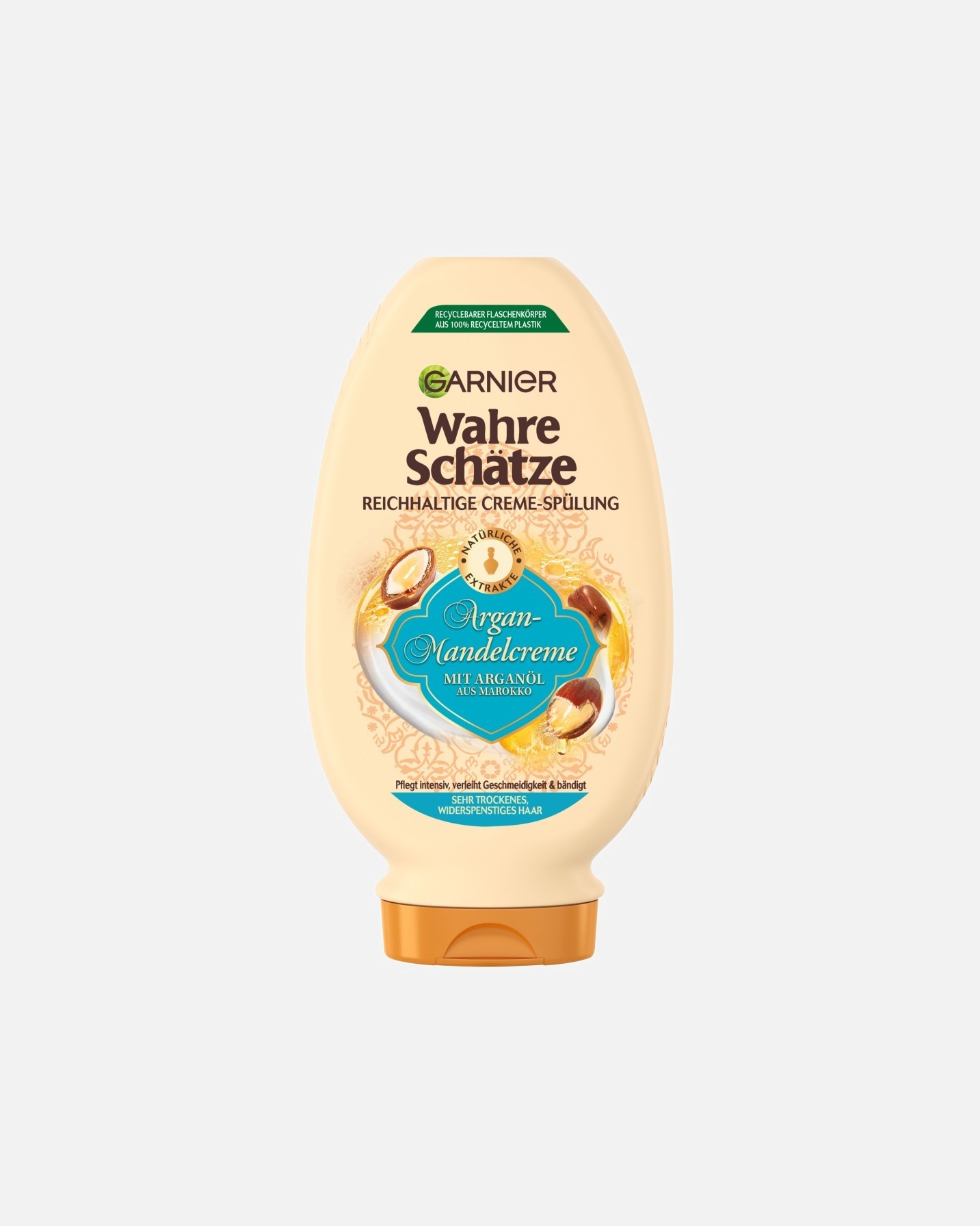 Conditioner für Unisex Garnier Wahre Schätze Reichhaltige Creme-Spülung Argan-Mandelcreme 250 ml