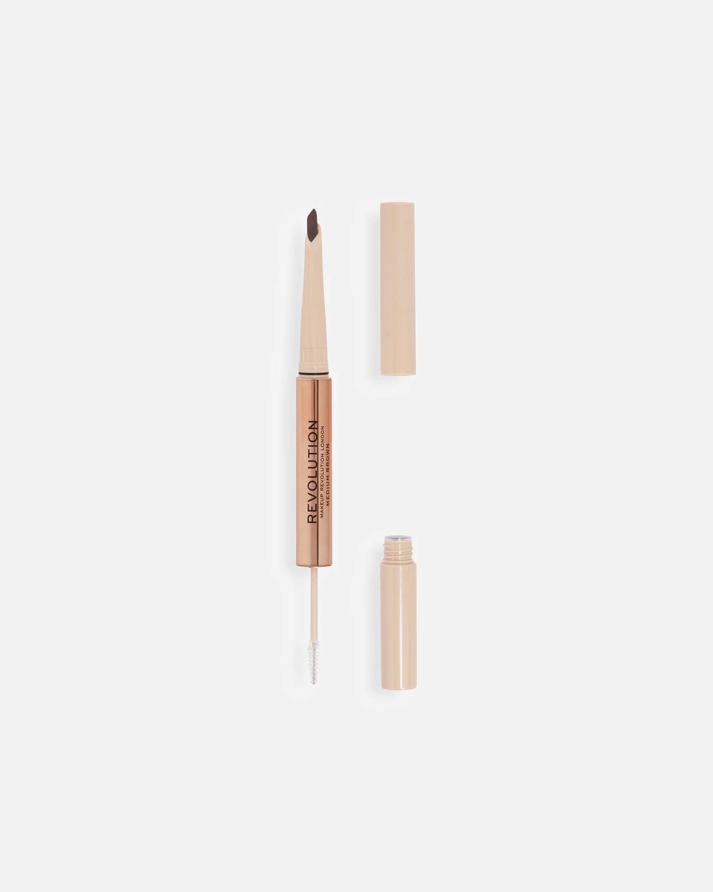 Augenbrauengel für Unisex REVOLUTION Fluffy Brow Filter Duo Ash Brown MEDIUM BROWN