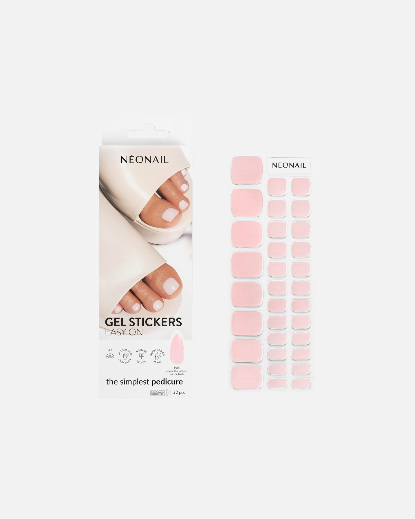 Nagelsticker für Unisex NEONAIL Gel Stickers Easy On 1 Stück