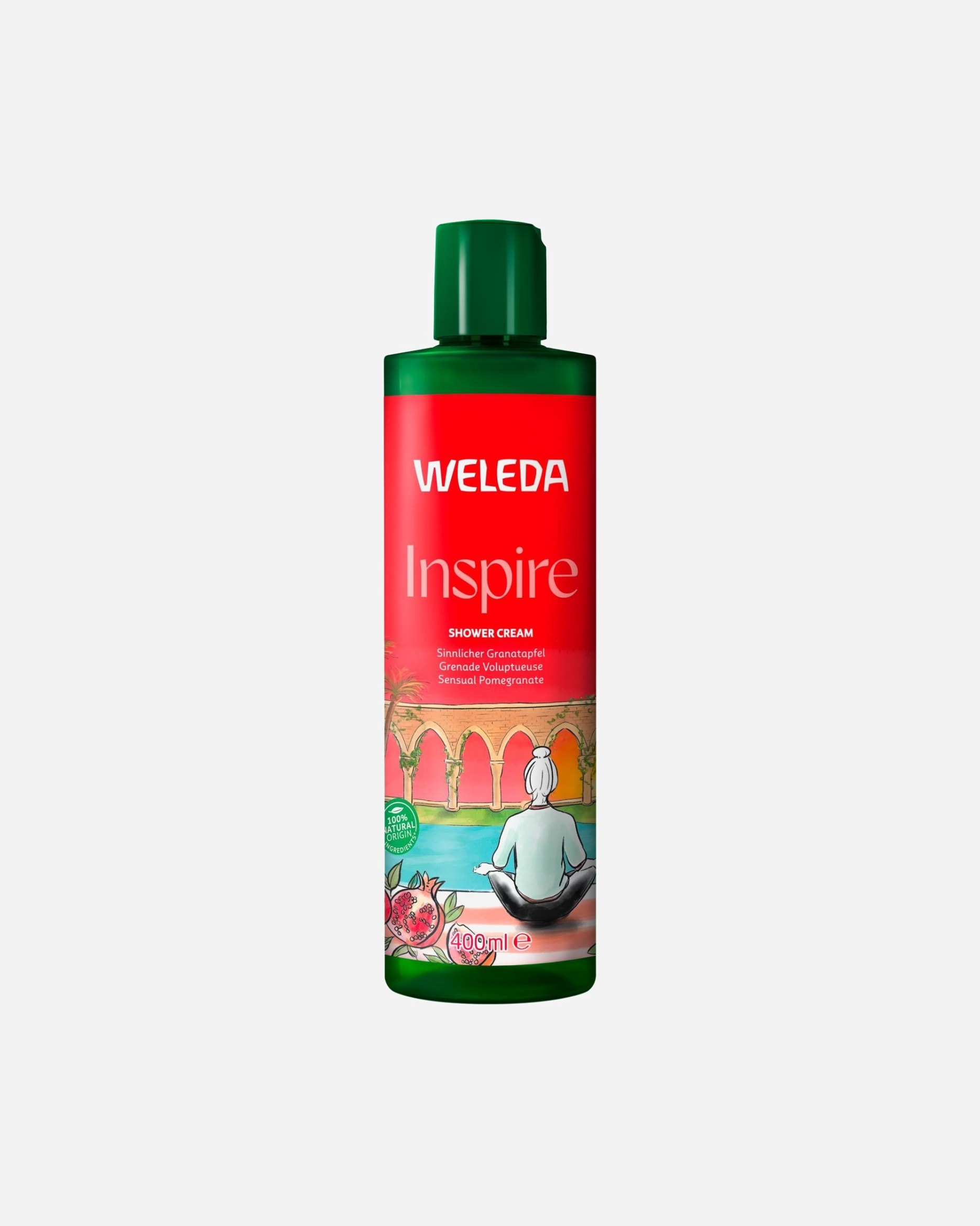 Duschgel für Unisex Weleda Granatapfel Inspire 400 ml