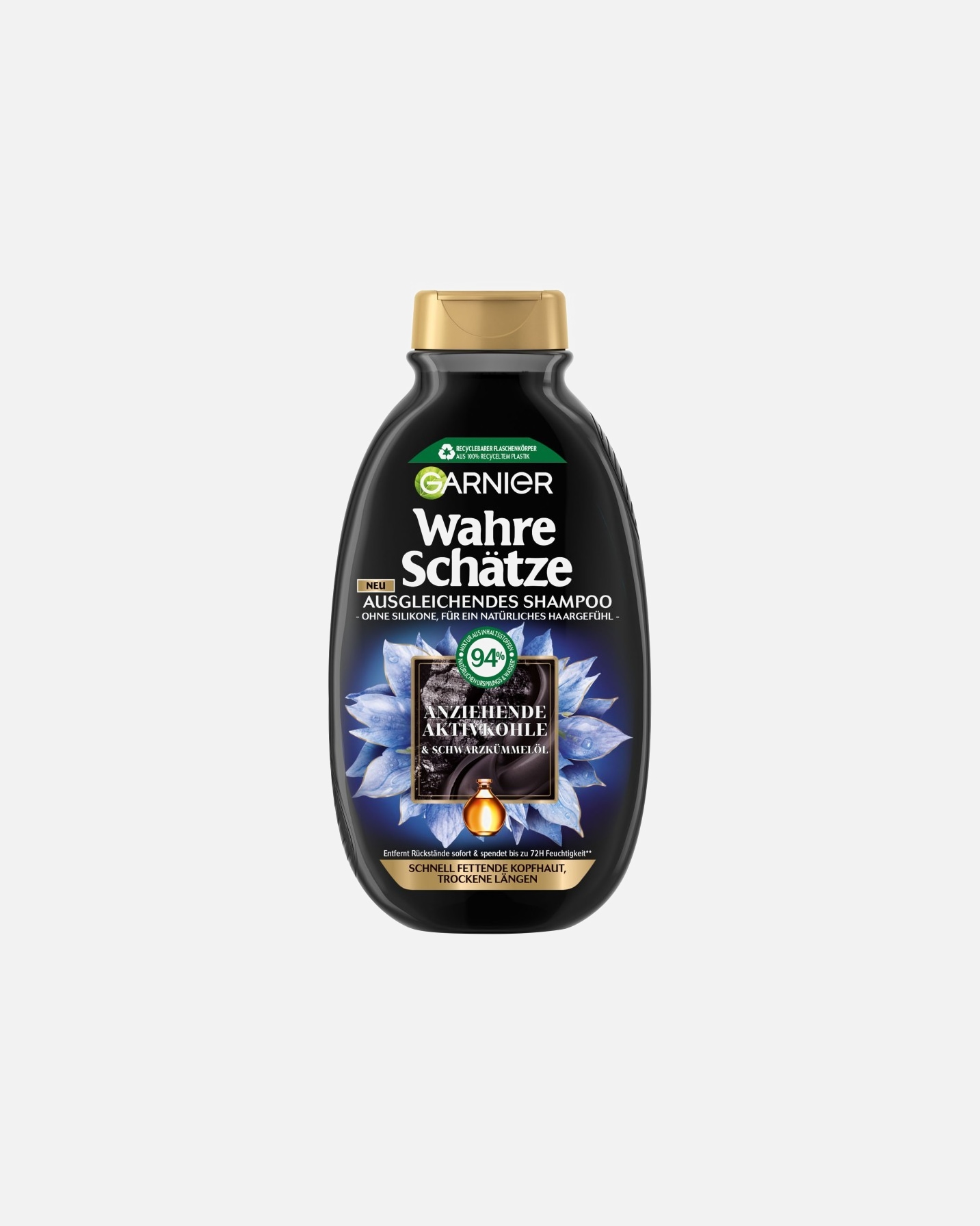 Shampoo für Unisex Garnier Wahre Schätze Ausgleichend Aktivkohle 250 ml