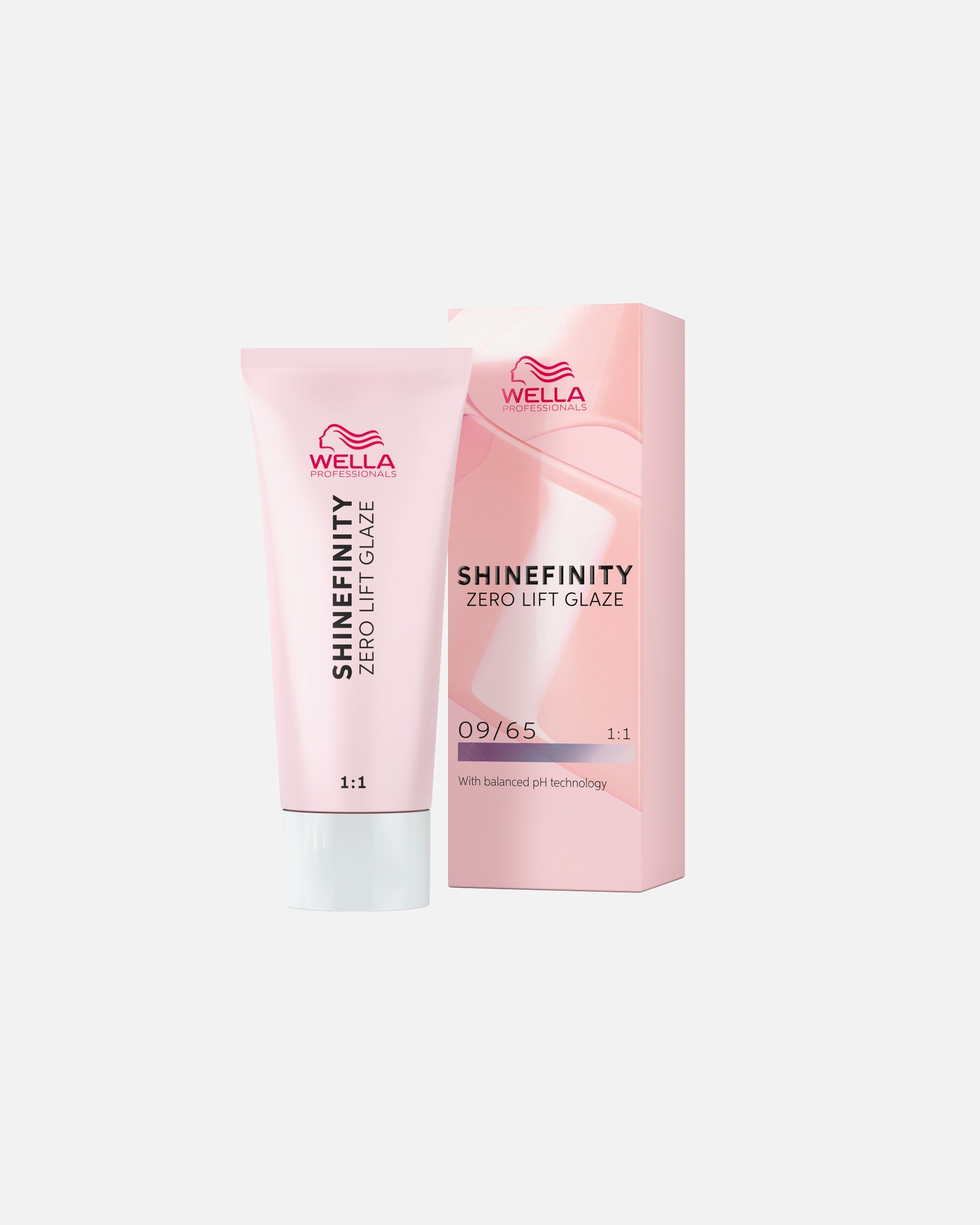 Haartönung für Unisex Wella Shinefinity Zero Lift Gaze Demi-permanente Gel-Cremetönung 09/65 Cool Pink Shimmer