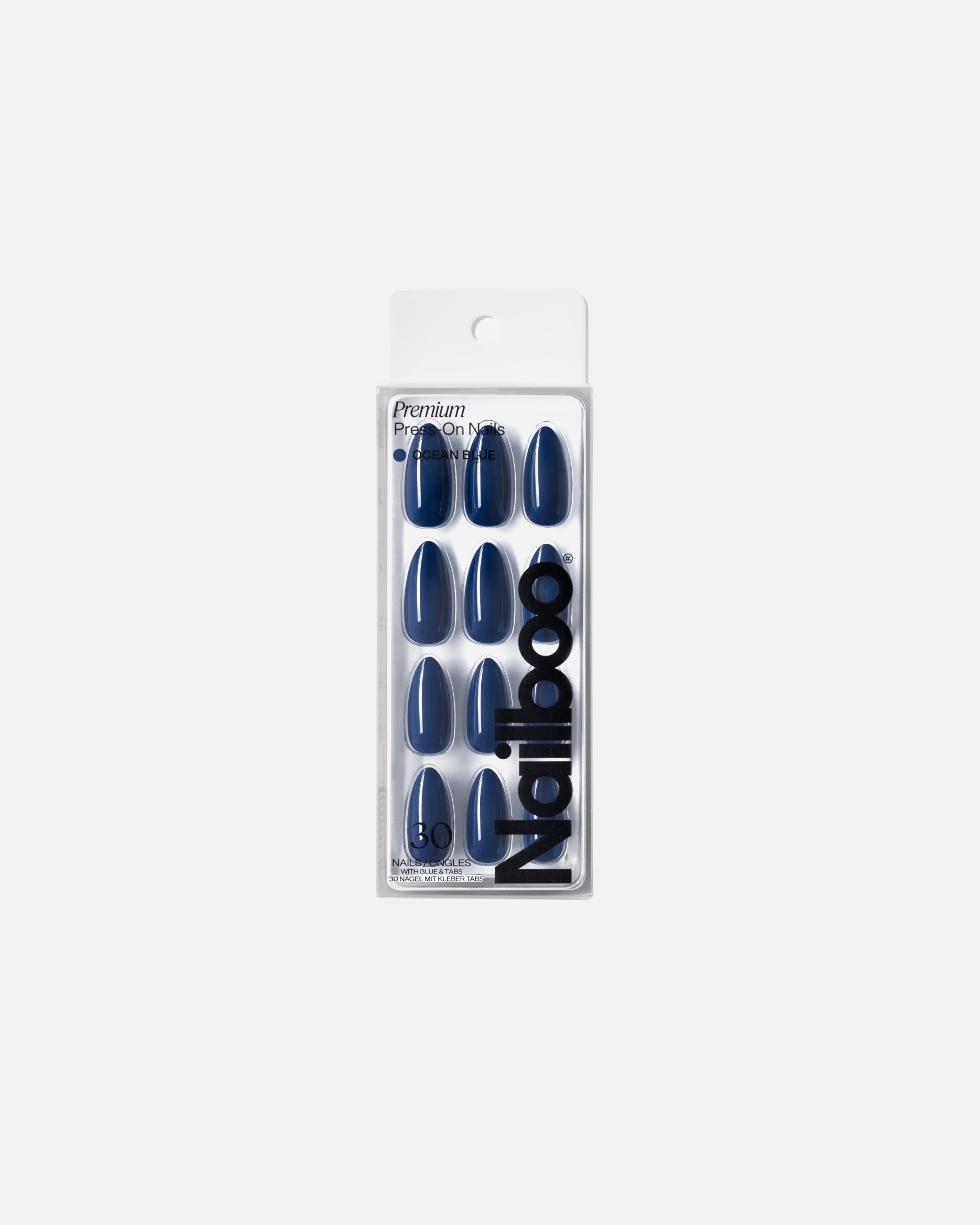 Kunstnägel für Unisex Nailboo Default Brand Line Premium Press-On OCEAN BLUE