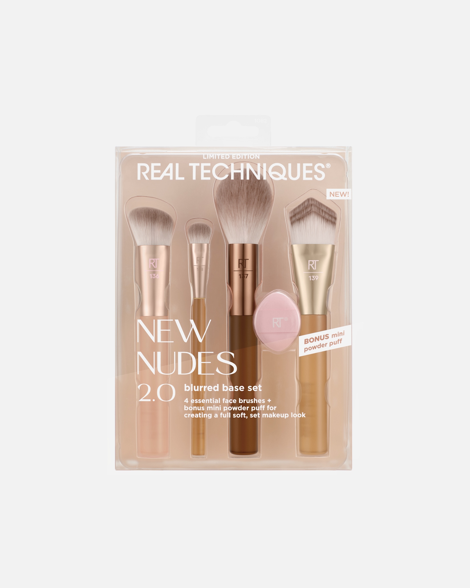 Pinselset für Unisex Real Techniques New Nudes 2.0 Blurred Finish Face 1 Stück
