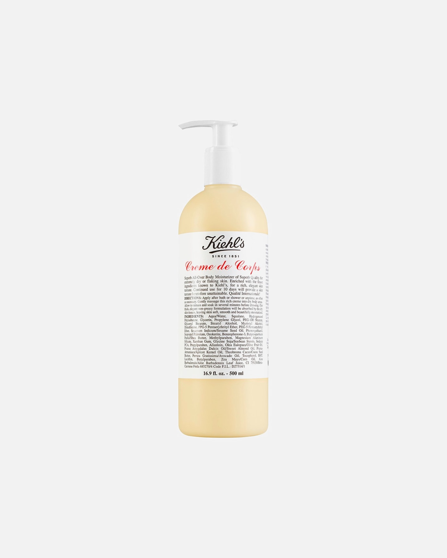 Bodylotion für Unisex Kiehl’s Creme de Corps 500 ml