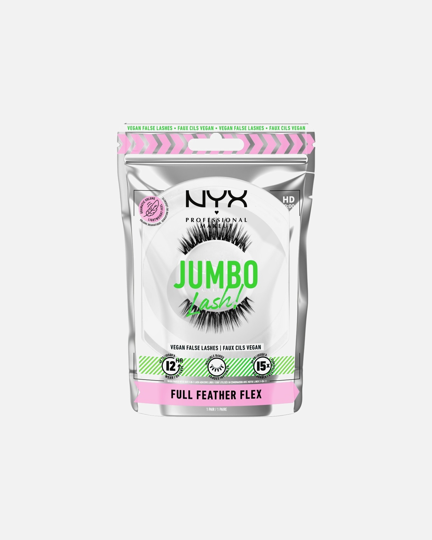 Künstliche Wimpern für Unisex NYX Professional Makeup Jumbo Lash! 1 Stück