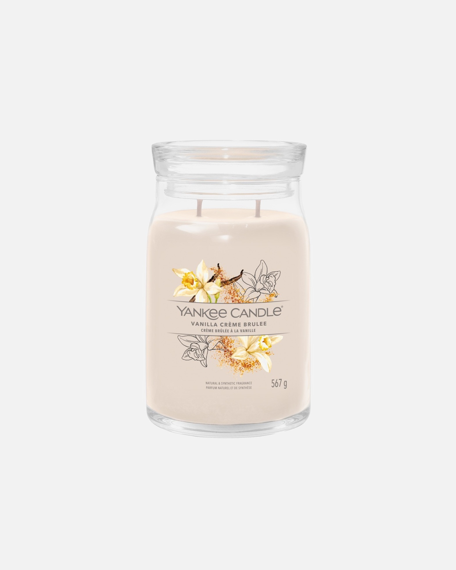 Kerze für Unisex YANKEE CANDLE Vanilla Crème Brûlée 567 g - Signature