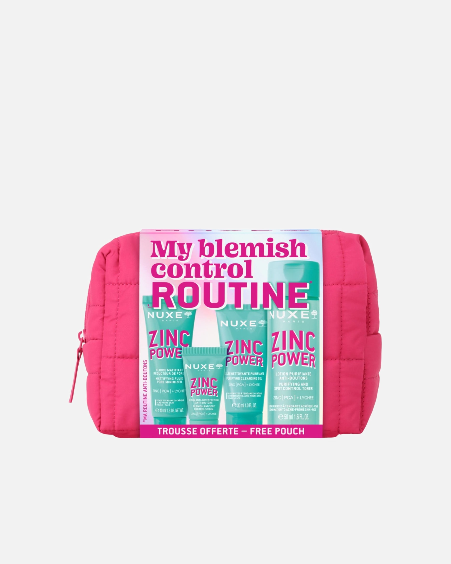 Gesichtspflegeset für Unisex NUXE Zinc Power MEINE PFLEGEROUTINE GEGEN HAUTUNREINHEITEN 1 Stück