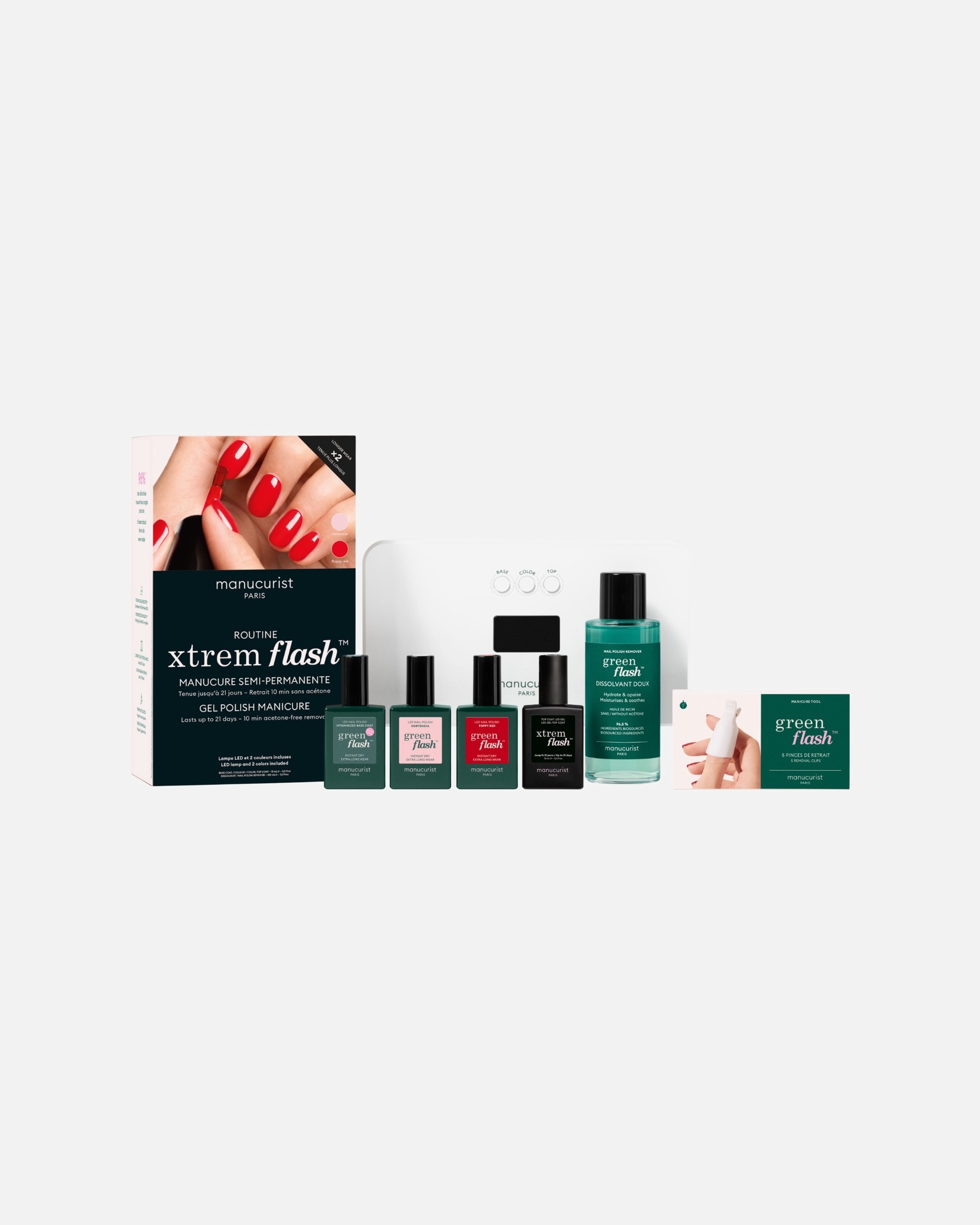 Nagellack-Set für Unisex manucurist green flash Routine Xtrem flash 1 Stück