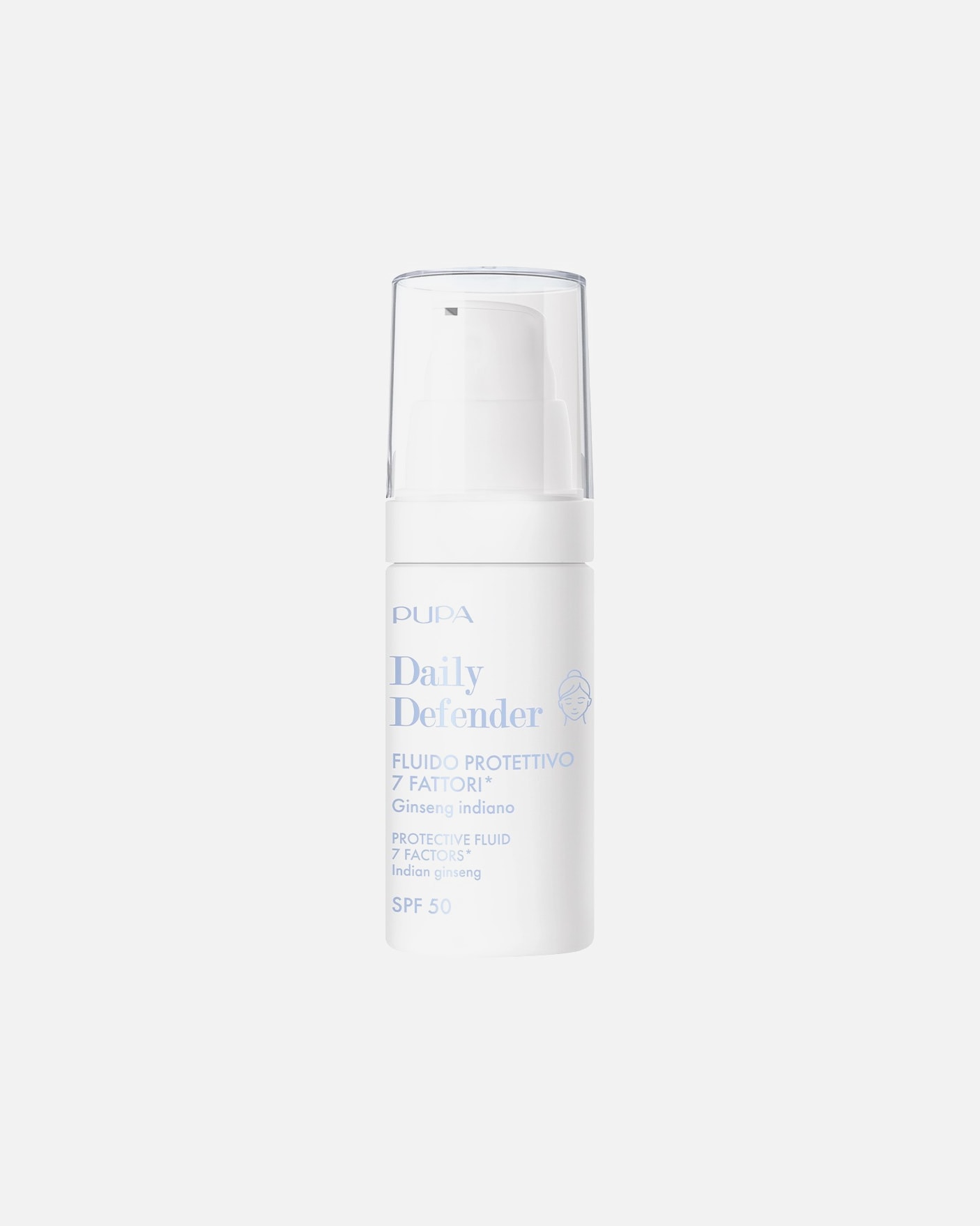Gesichtsfluid für Unisex PUPA Milano Daily Defender SPF50 Coloured