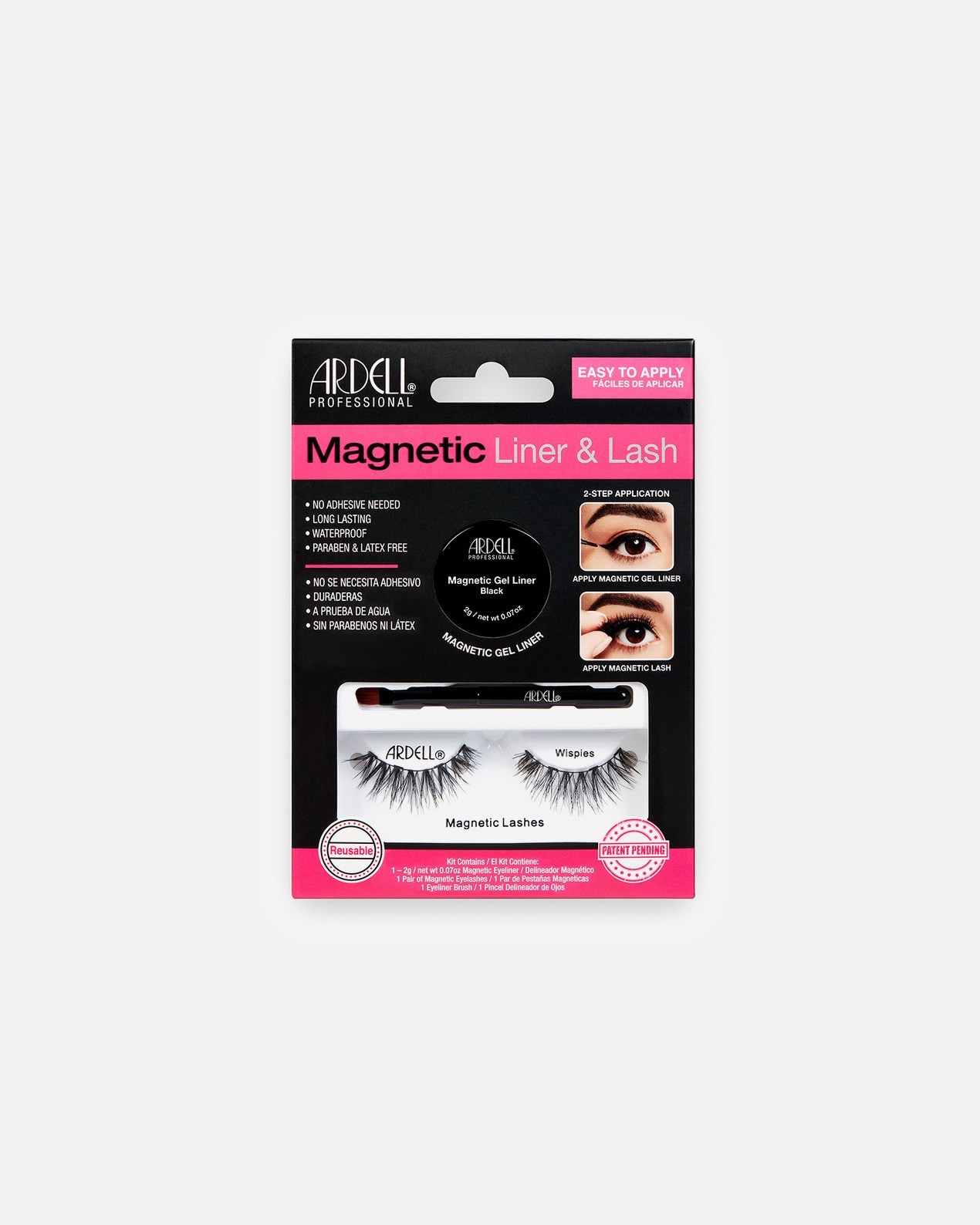 Künstliche Wimpern für Unisex Ardell Wispies Magnetic Liner & Lash Wispies 4 Stk.