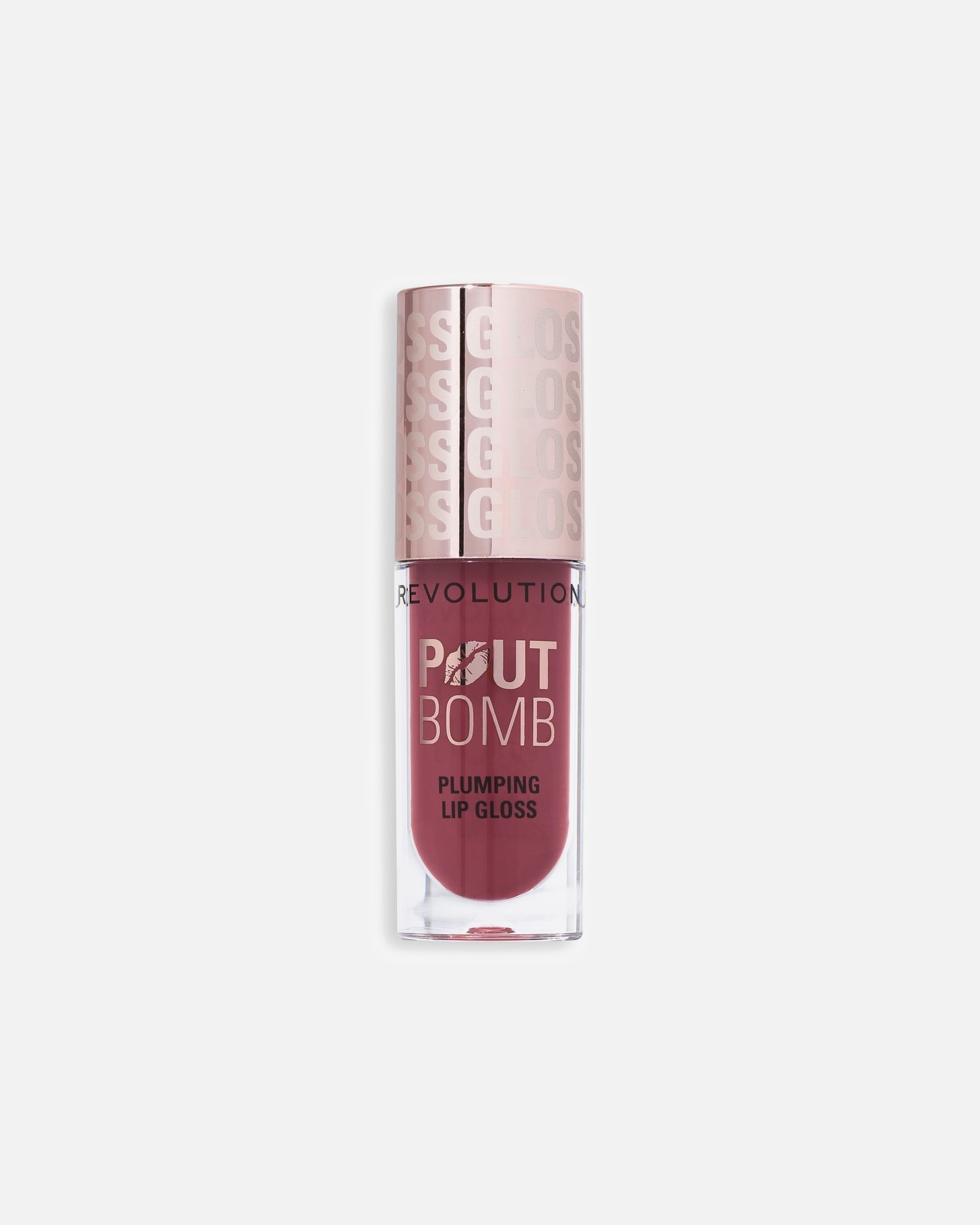 Lipgloss für Unisex REVOLUTION Pout Bomb Plumping Gloss Milky Sheer Holo WILD MAUVE PINK