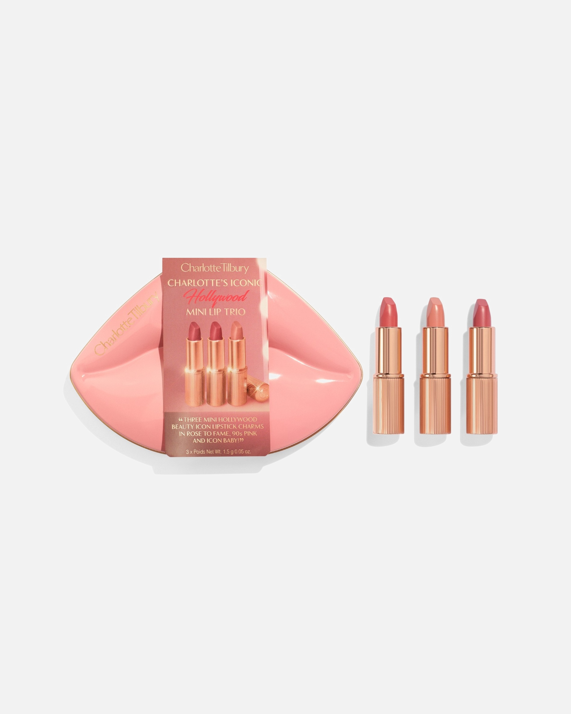 Lippen Make-up Set für Weiblich Charlotte Tilbury Iconic Mini Lip Trio 1 Stück