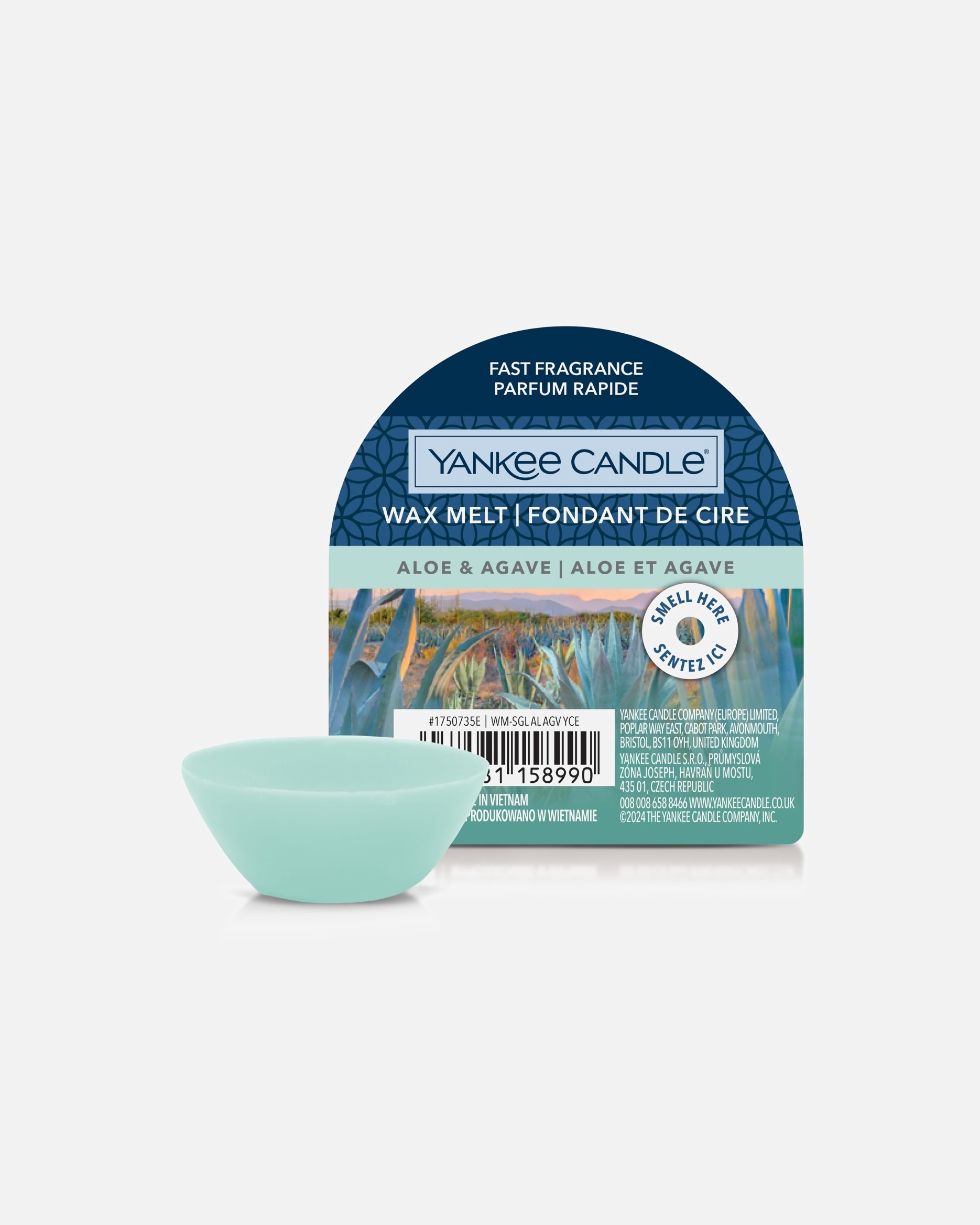 Kerze für Unisex YANKEE CANDLE Yankee Candle Wax Melt Single Aloe & Agave 22 g