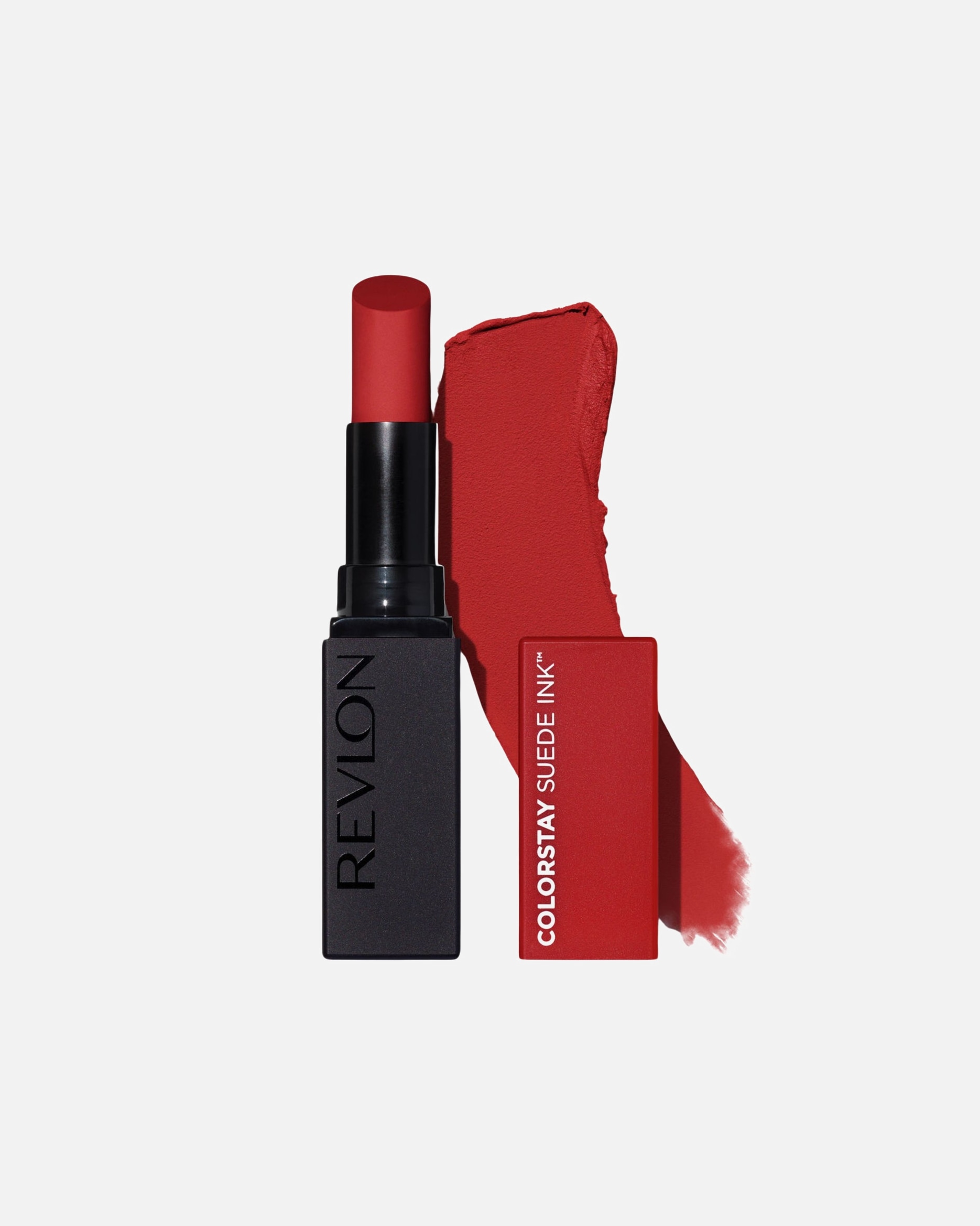 Lippenstift für Unisex Revlon ColorStay™ Revlon ColorStay Suede Ink Lippenstift, deckend, langanhaltend, nicht übertragend, mit Vitamin E, wasserfest, 008 That Girl, 2.55g 2.55 Gramm