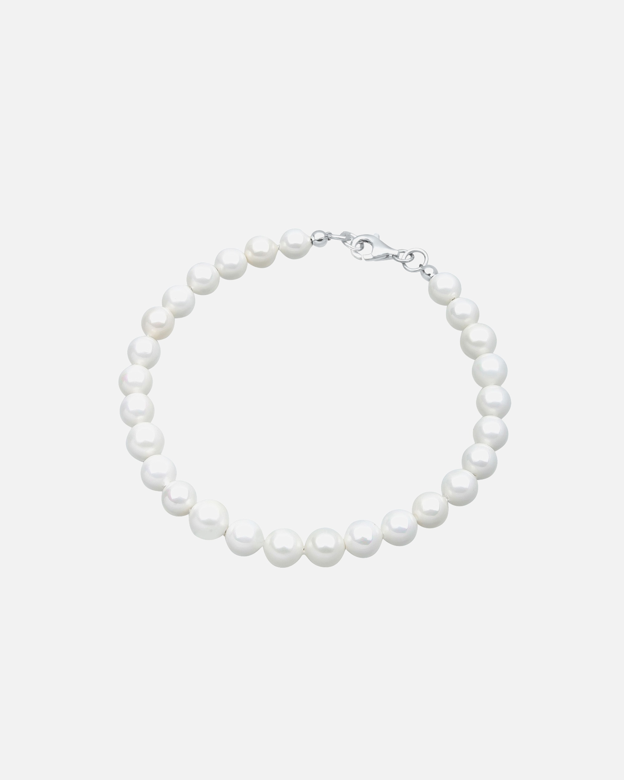 Armband für Weiblich Elli Muschelkernperlen Schimmernd 925 Sterling Silber 1 Stück