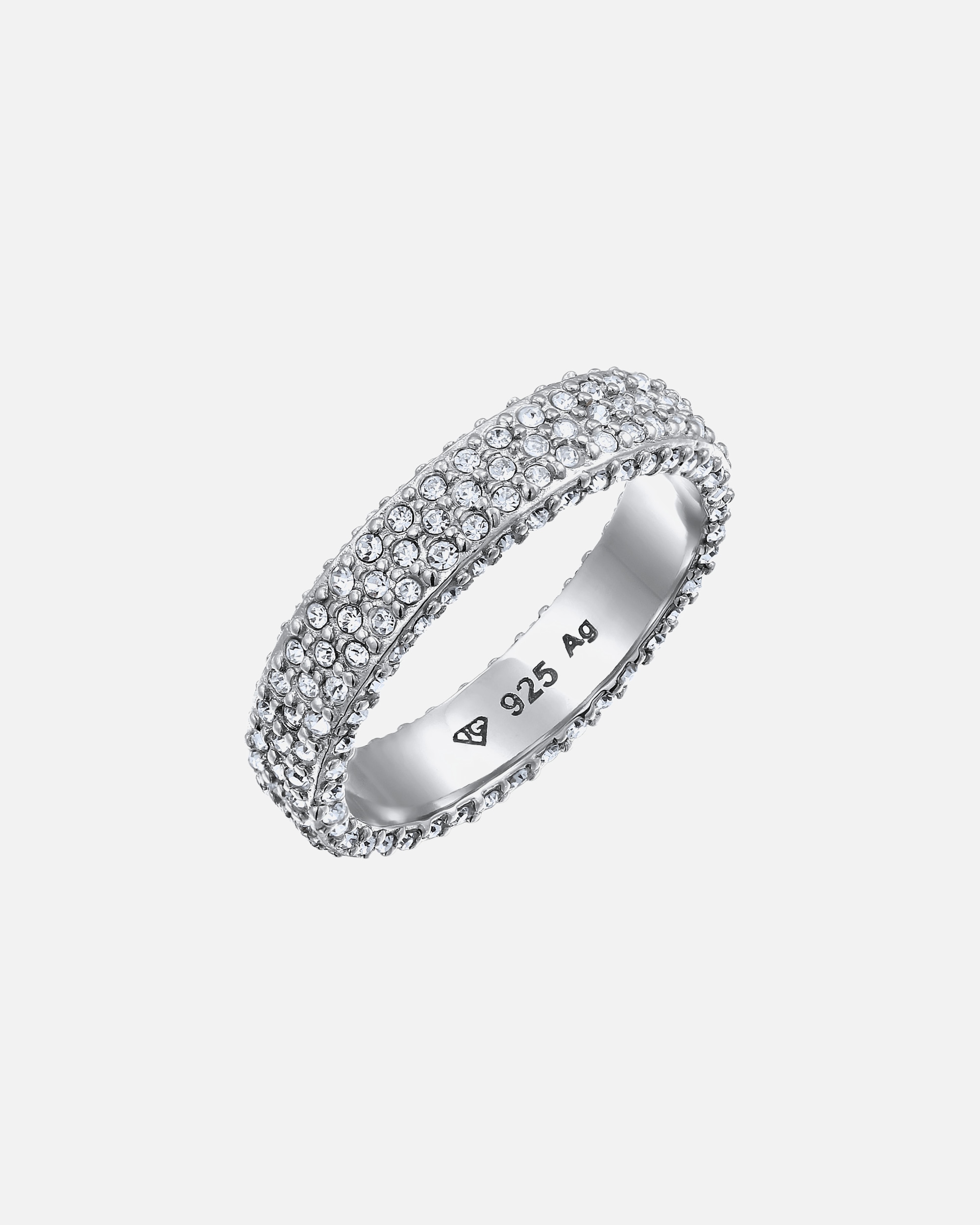 Ring für Weiblich Elli Bandring 925 Sterling Silber, mit Kristallen von Swarovski® 52