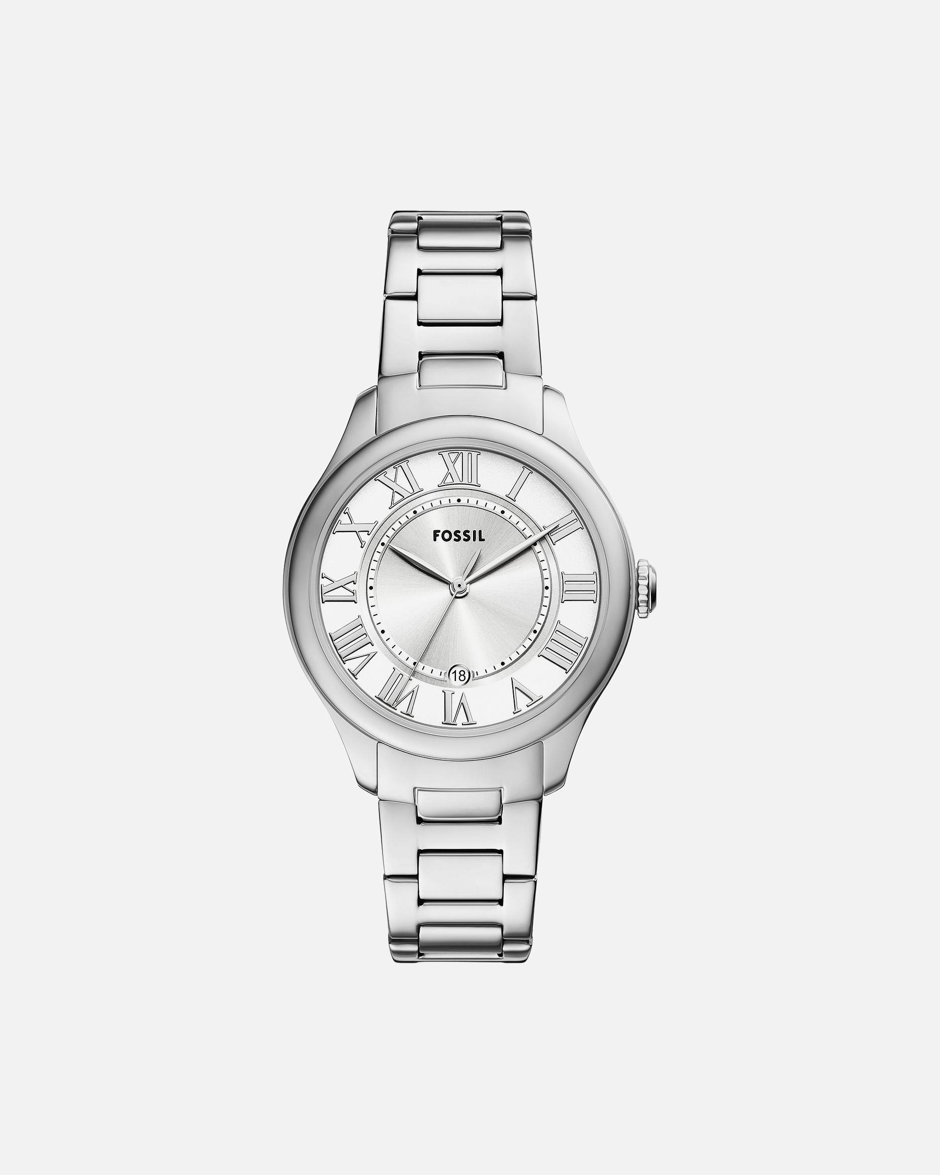 Uhr für Weiblich Fossil Damenuhr Edelstahl silber