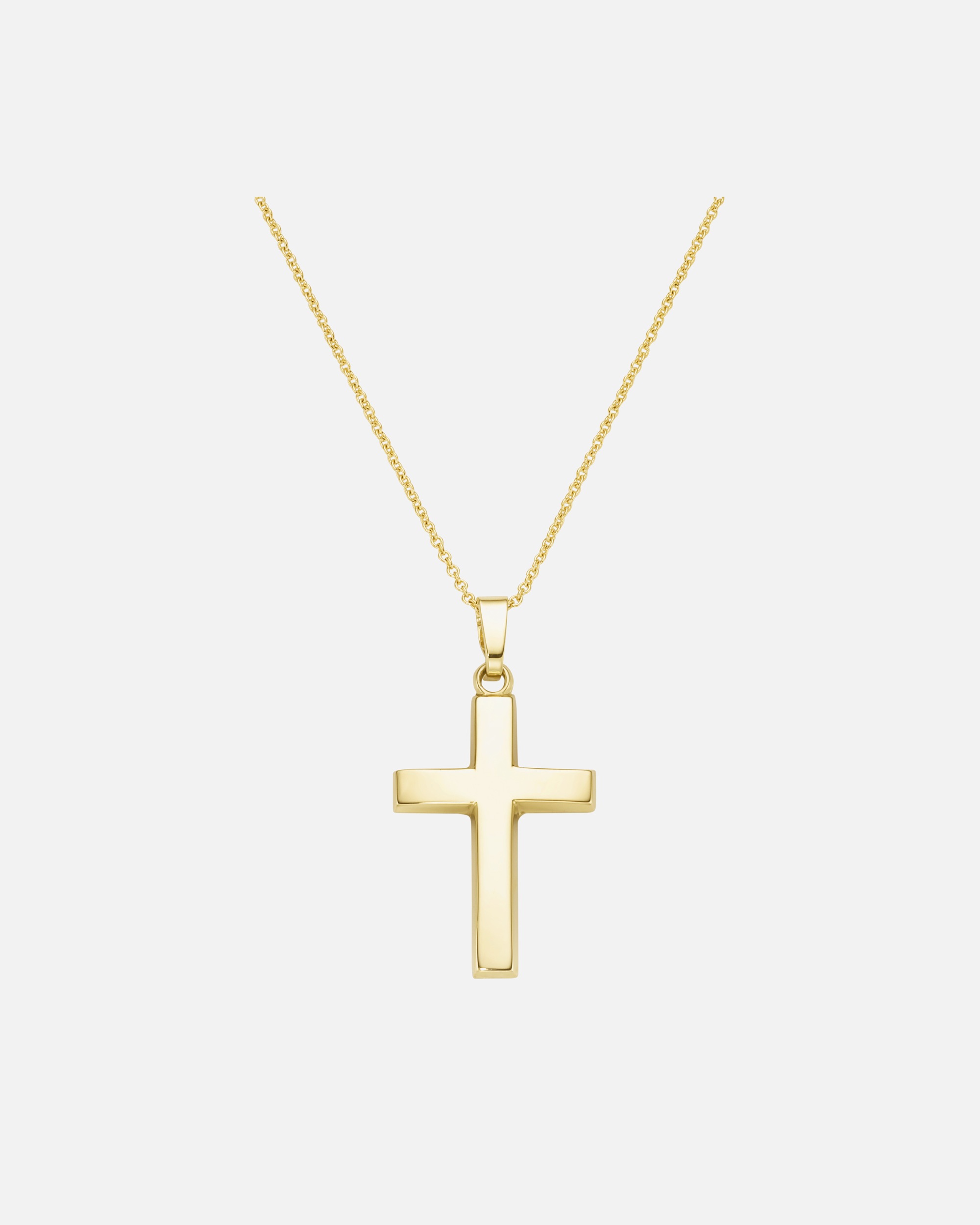 Halskette für Weiblich Luigi Merano Kette Kreuz Anhänger, Gold 585 45 cm