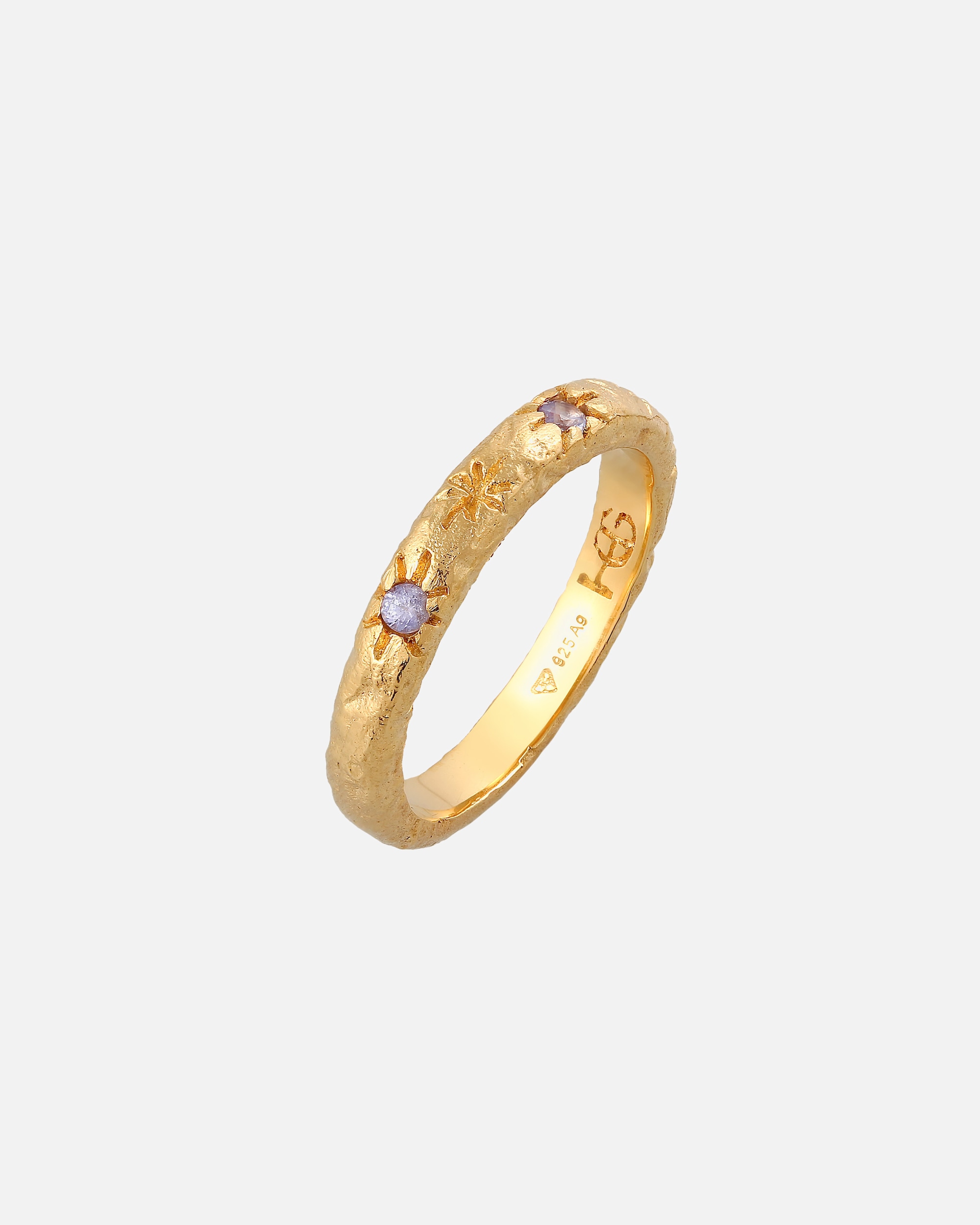 Ring für Weiblich Haze & Glory Default Brand Line Bandring Stern Tansanite - Starlover 925 Silber 56