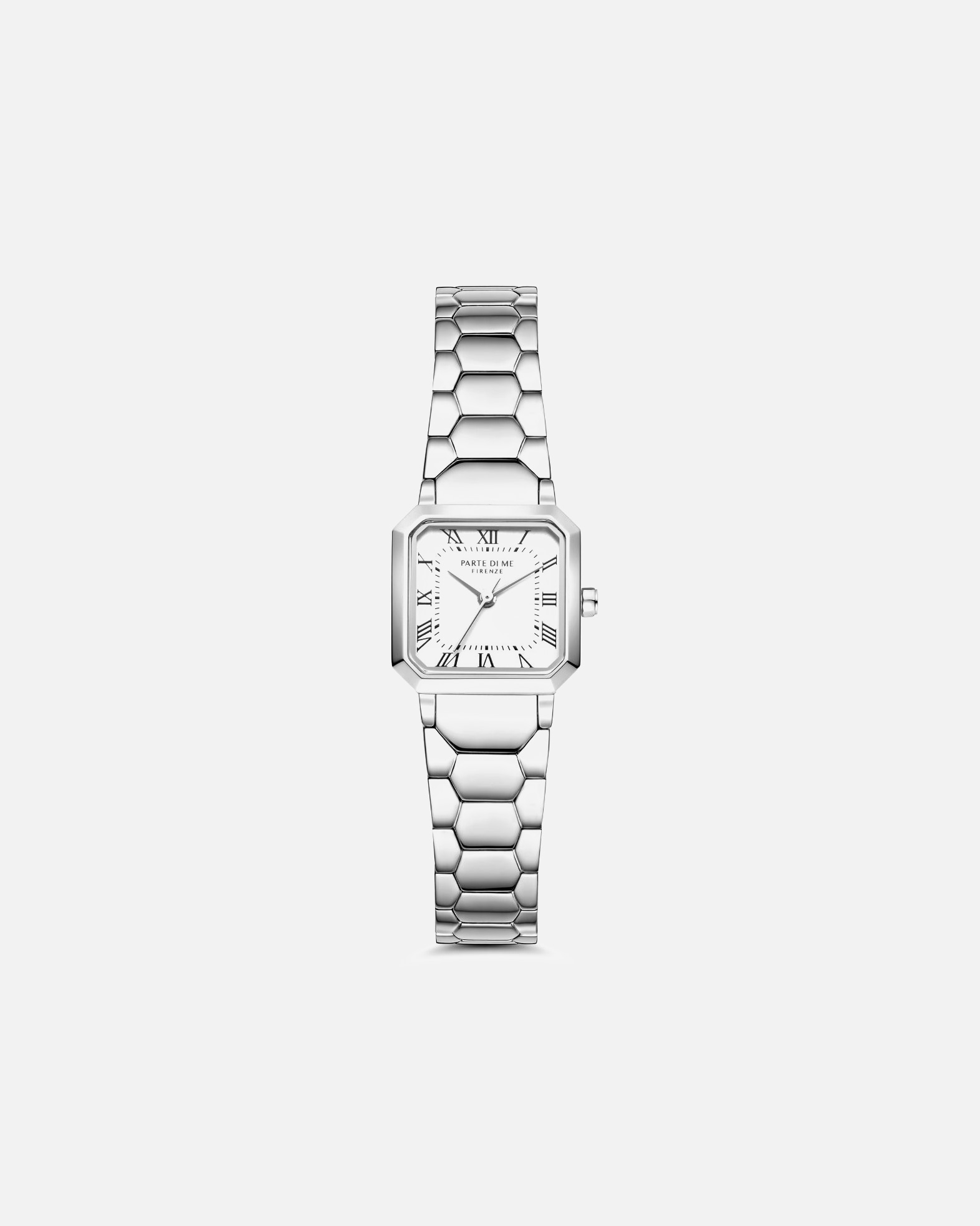 Uhr für Weiblich Parte Di Me Parte di Me Orologio square ladies watch silver coloured and white PDM09027 Silber