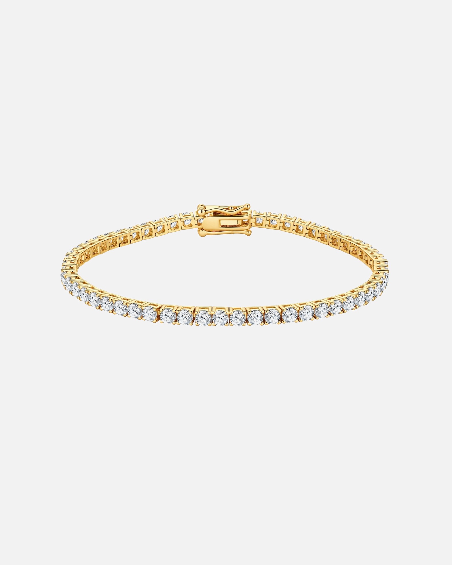 Armband für Weiblich Lulu & Jane Armband aus Messing in Gelbgold mit Zirkonia 20 cm