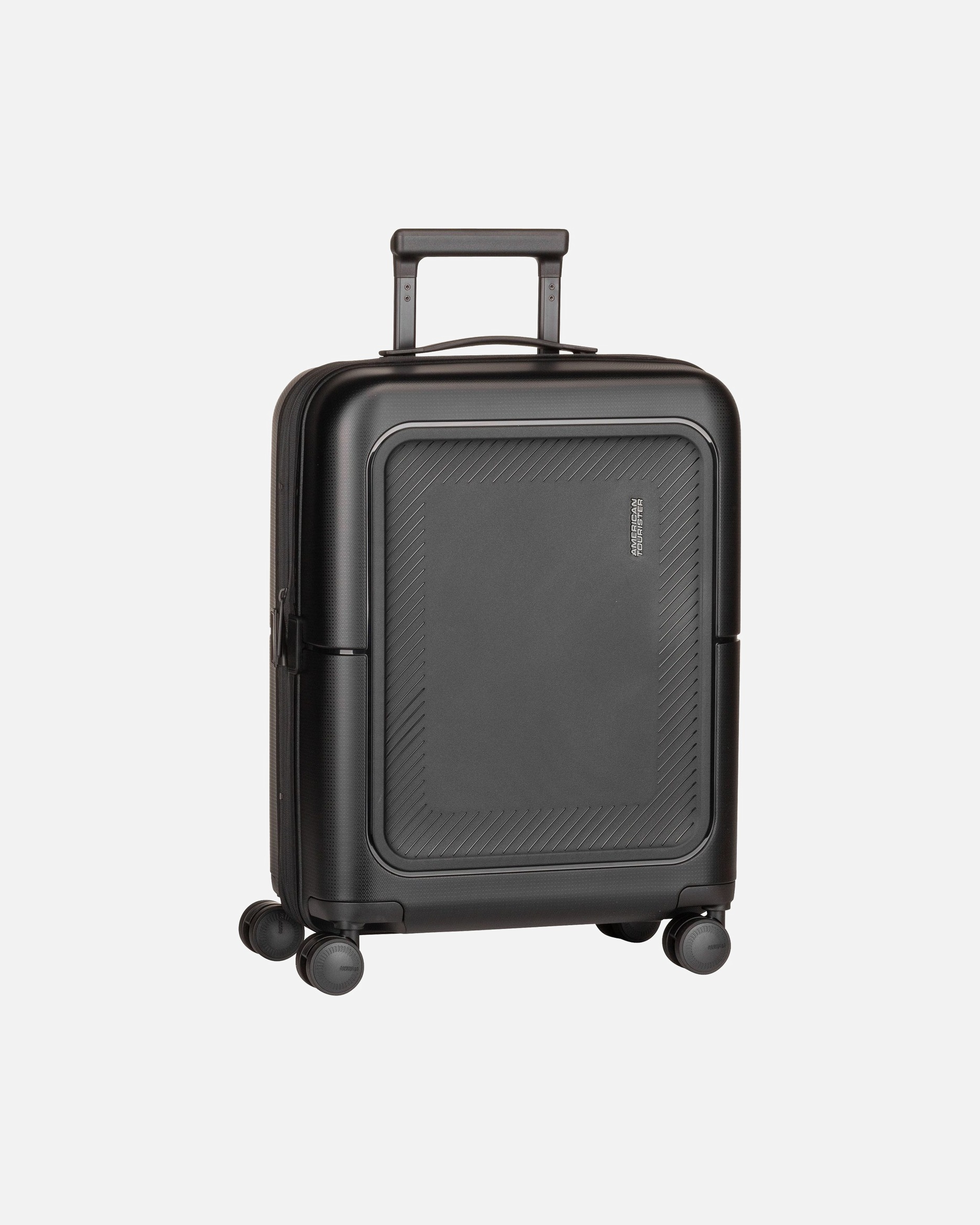 Koffer für Unisex American Tourister Trolley Dashpop Spinner 55 EXP True Black