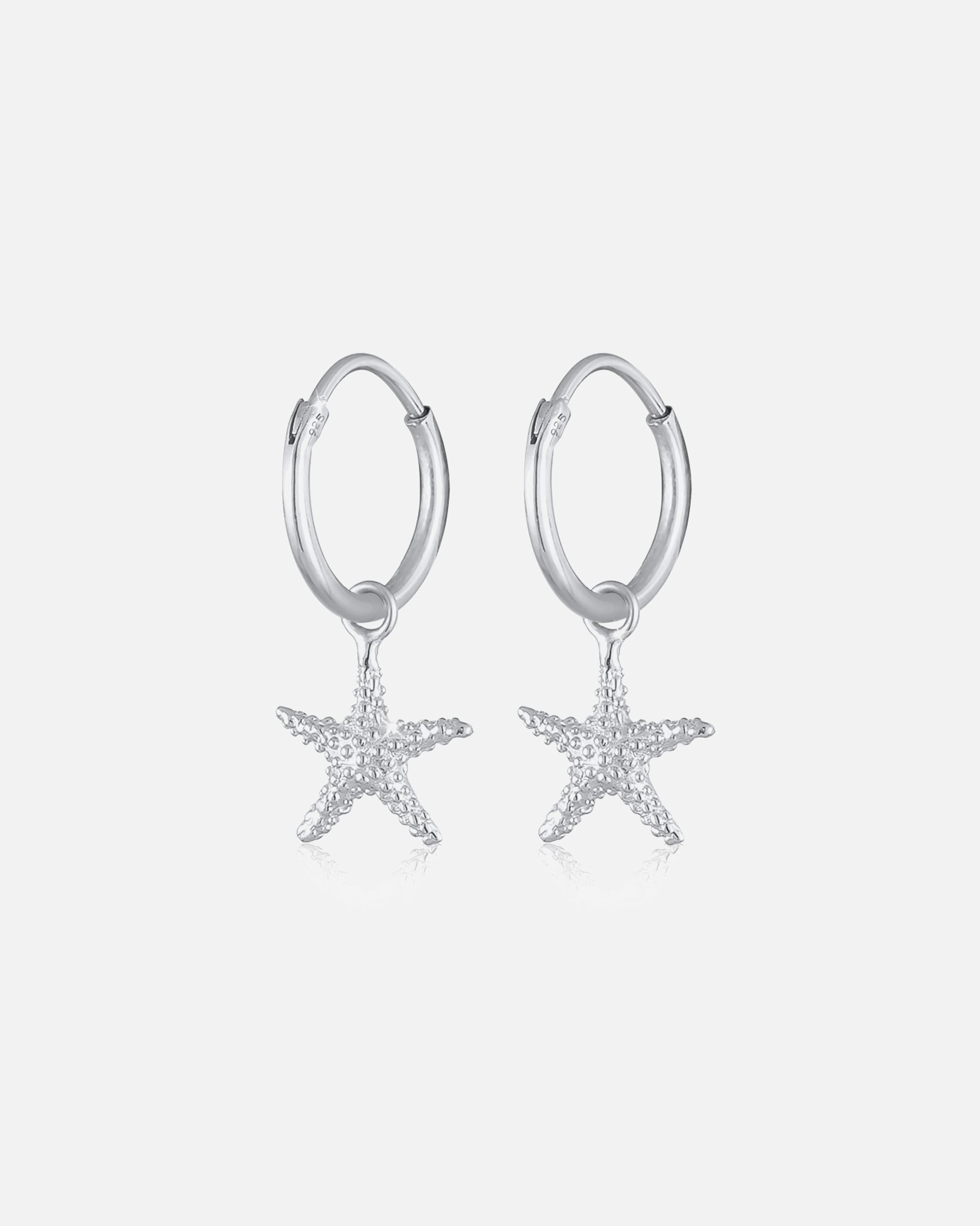 Ohrringe für Weiblich Elli Creolen Seestern Meer Maritim 925 Sterling Silber 1 Stück