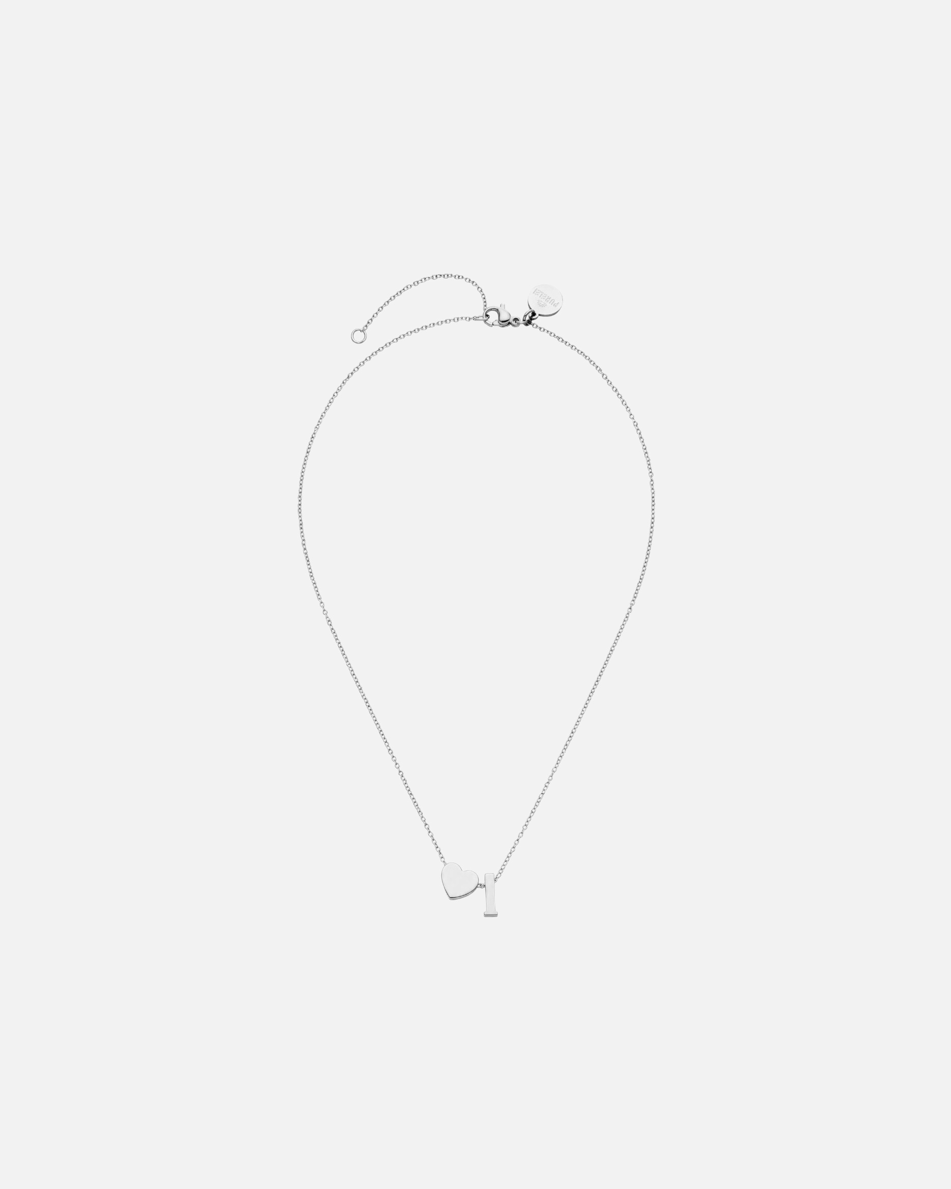 Halskette für Unisex Purelei Letter Heart I Kette 100% Edelstahl Silber