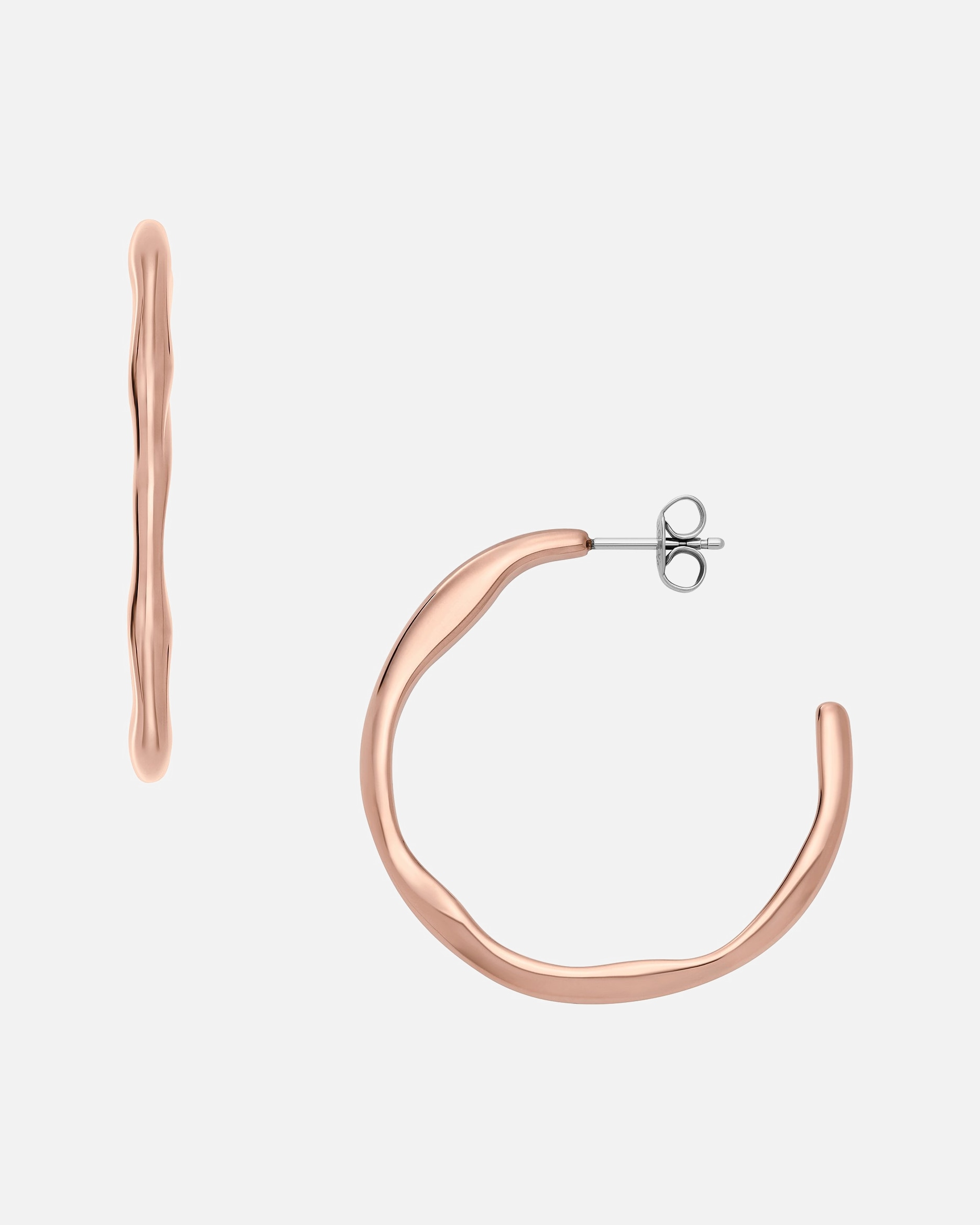 Ohrringe für Weiblich Skagen Creolen Edelstahl roségold