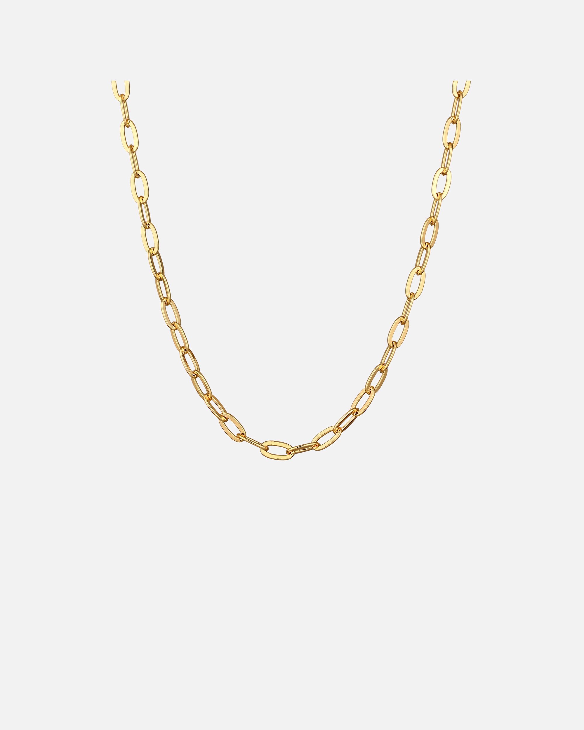 Halskette für Weiblich Elli Gliederkette Oval Goldfarben 1 Stück