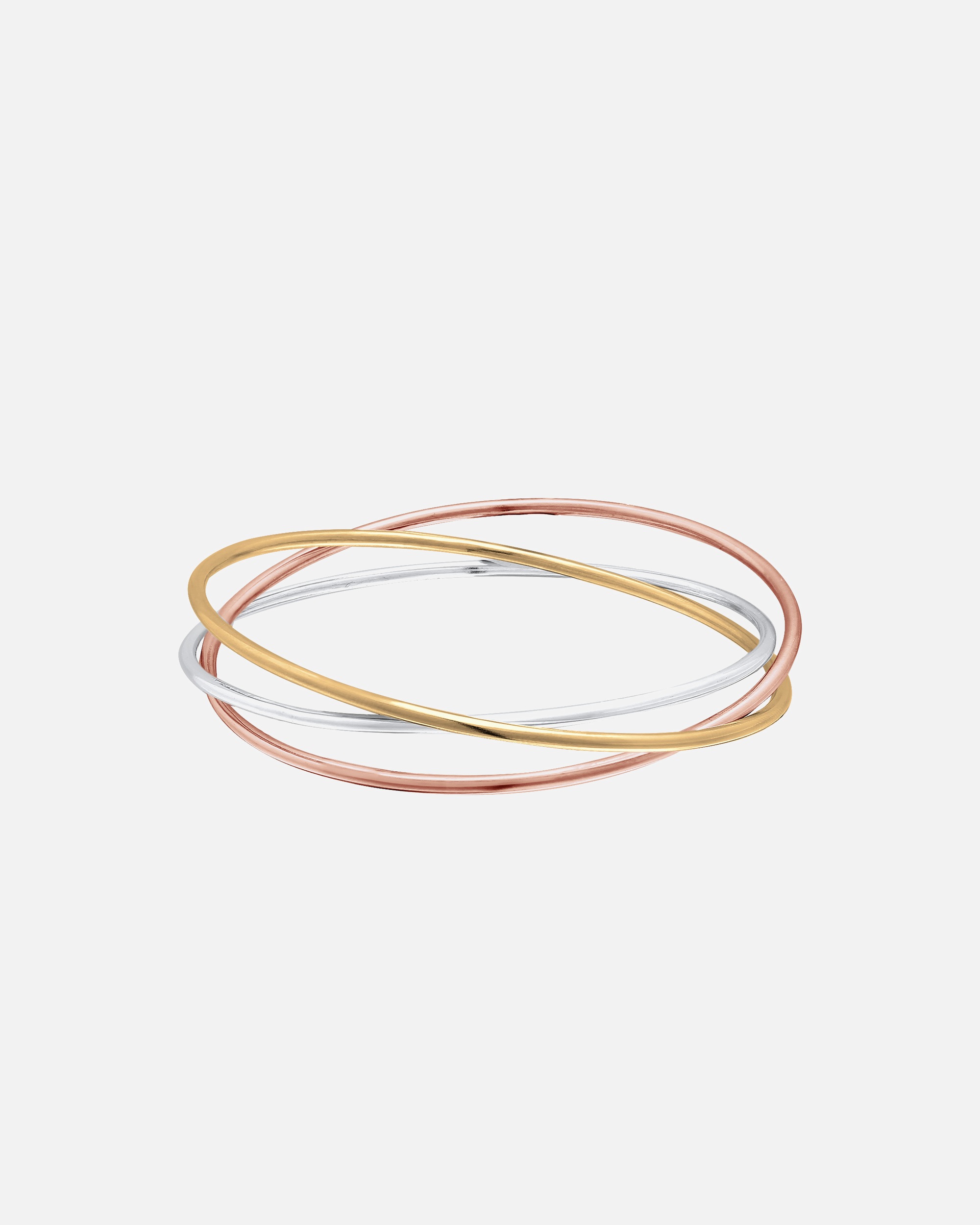 Armreif für Weiblich Elli PREMIUM Armreif Dreifach Triple Verschlungen 925 Silber 1 Stück