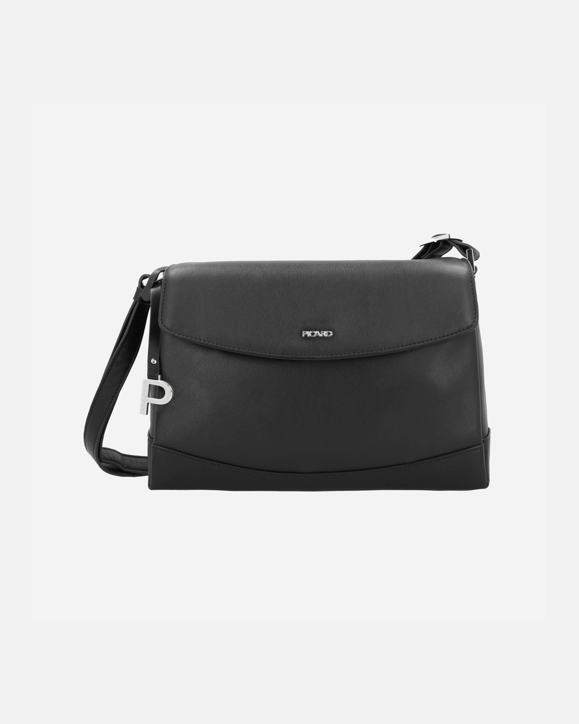 Umhängetasche für Weiblich Picard Really - Schultertasche 27 cm Rindsleder Schwarz