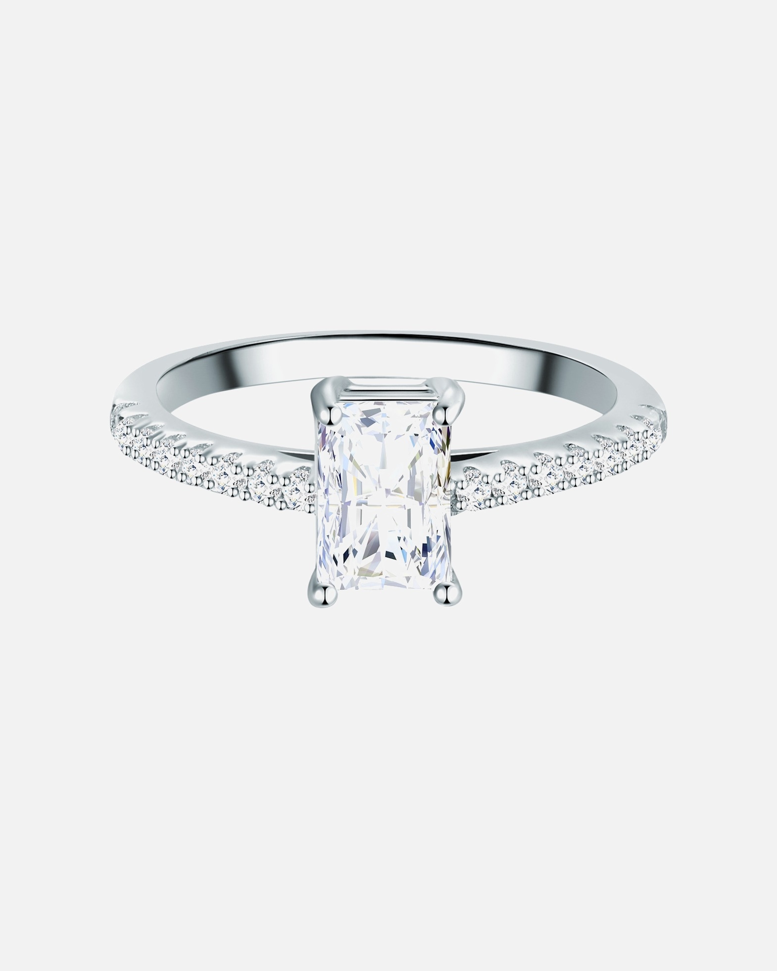 Ring für Weiblich Trilani Ring aus Sterling Silber in silber mit Zirkonia 50