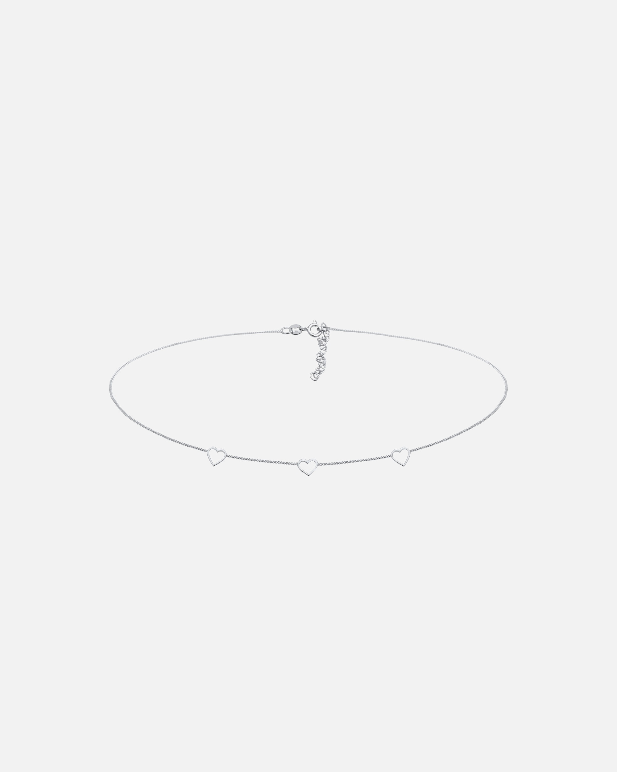 Halskette für Weiblich Elli Elli Halskette Choker Herz Cut Out Liebe Romantik 925 Silber 1 Stück
