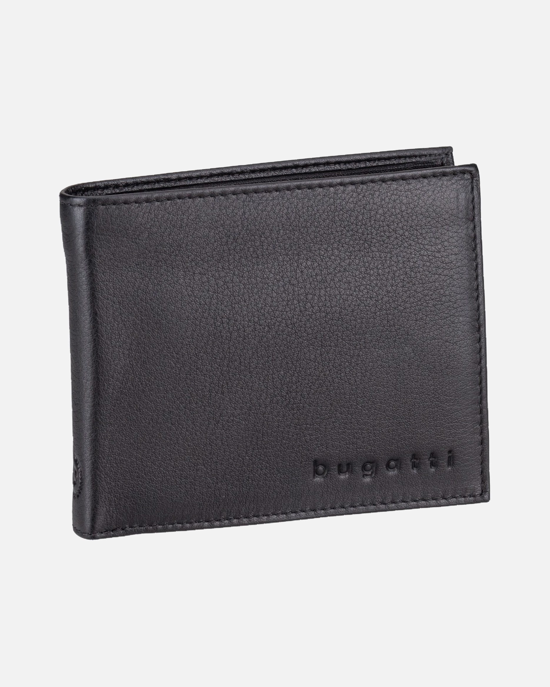 Portemonnaie für Männlich Bugatti Geldbörse Sempre Wallet With Flap Schwarz