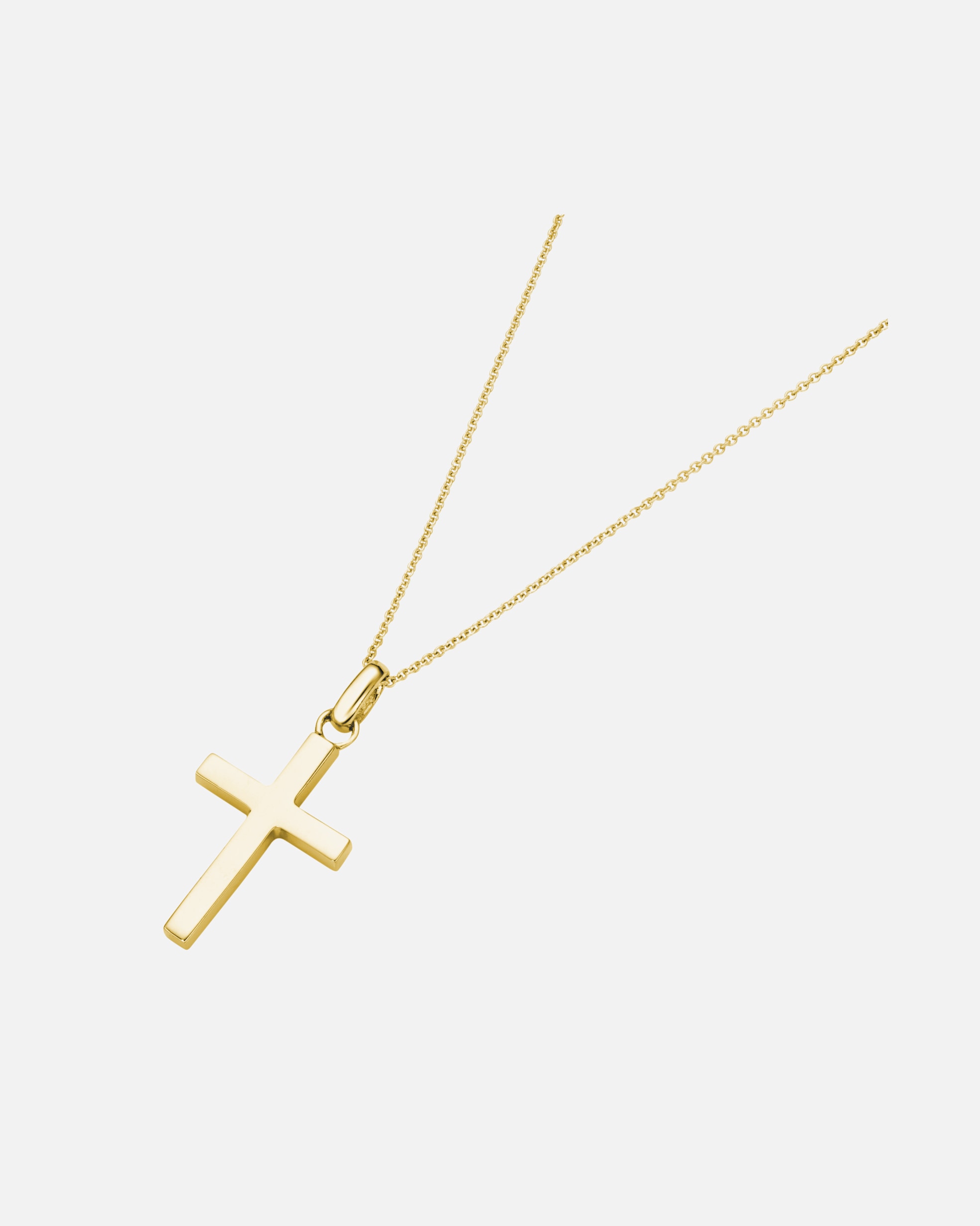 Halskette für Weiblich Smart Jewel Kette mit Anhänger Kreuz, Silber 925 45 cm