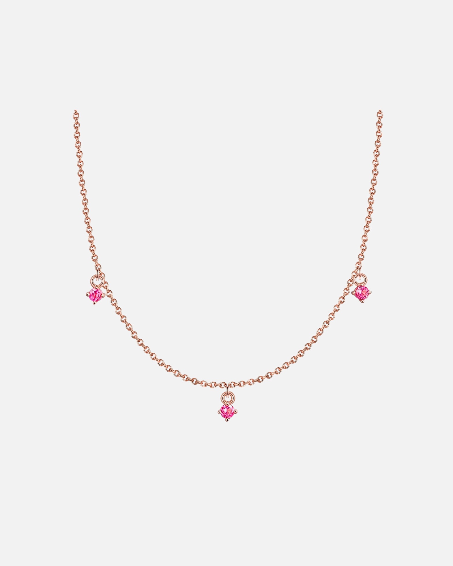 Halskette für Weiblich Glanzstücke München Halskette Sterling Silber Spinell in Roségold 1 Stück