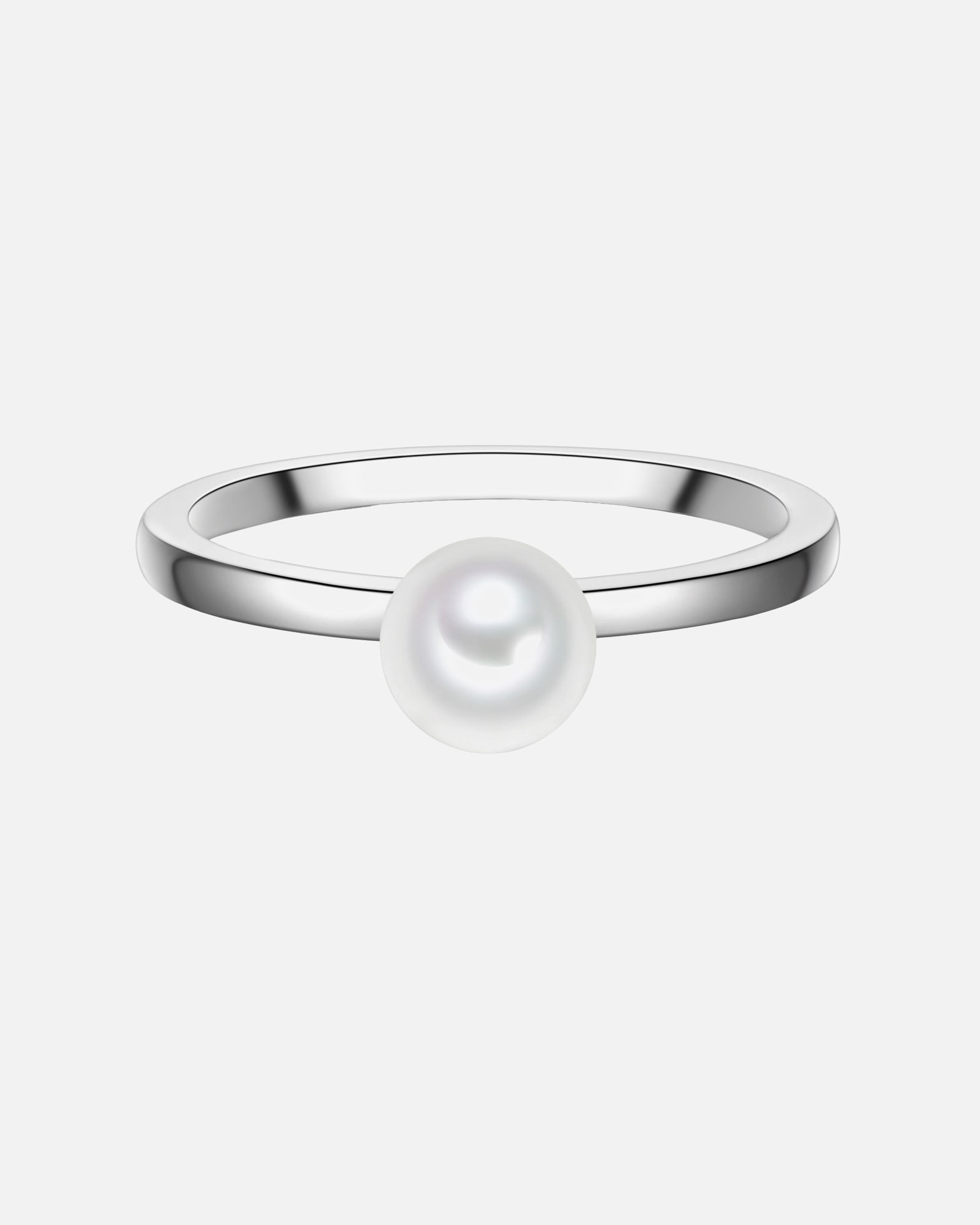 Ring für Weiblich Rafaela Donata Ring aus Sterling Silber in silber mit Muschelkernperle 50