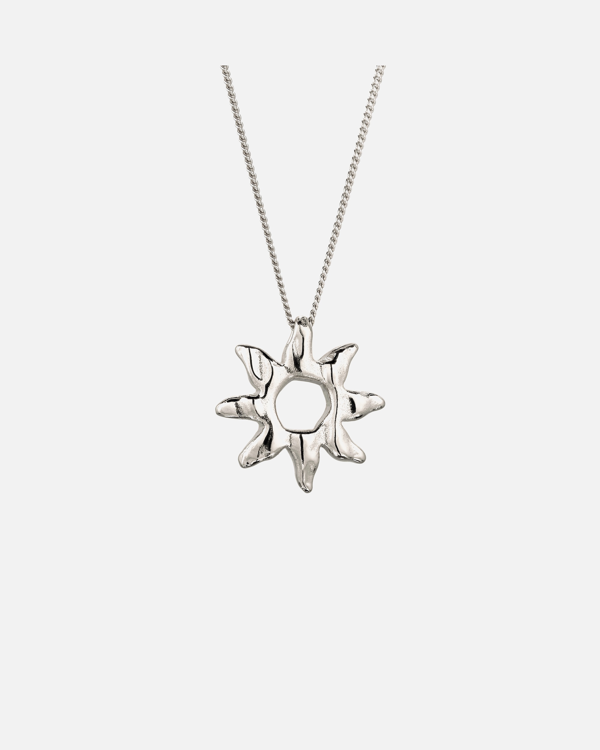 Halskette für Weiblich Elli Anhänger Sonne 925 Sterling Silber silberfarben