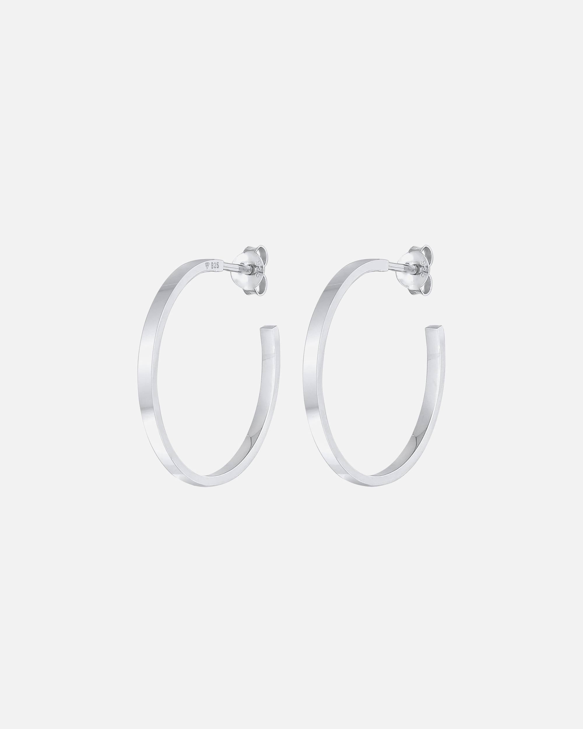 Ohrringe für Weiblich Elli Creolen Stecker Basic Halbcreolen 925 Silber 1 Stück