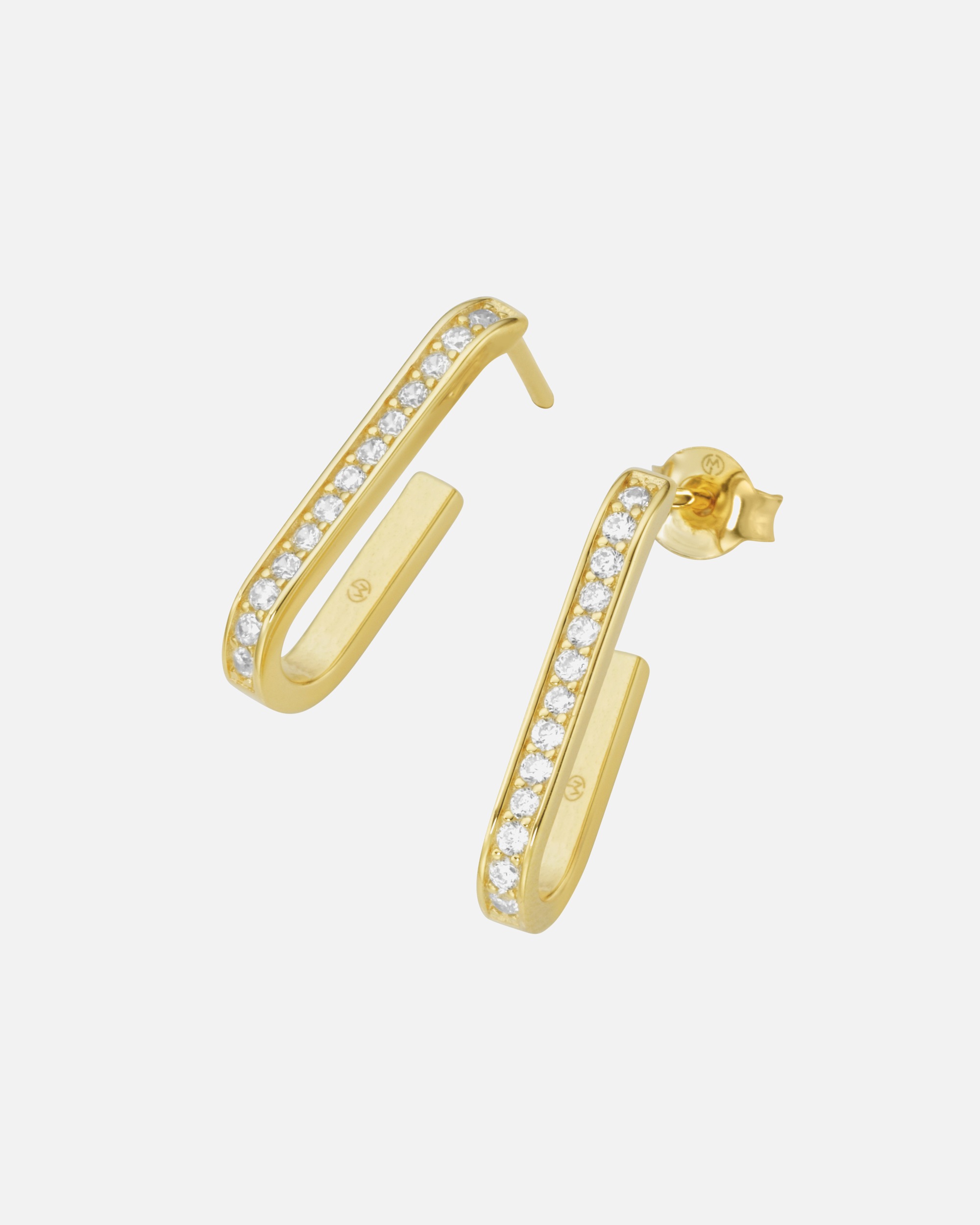 Ohrringe für Weiblich Giorgio Martello Milano Giorgio Martello Milano Ohrstecker mit Zirkonia, vergoldet, Silber 925